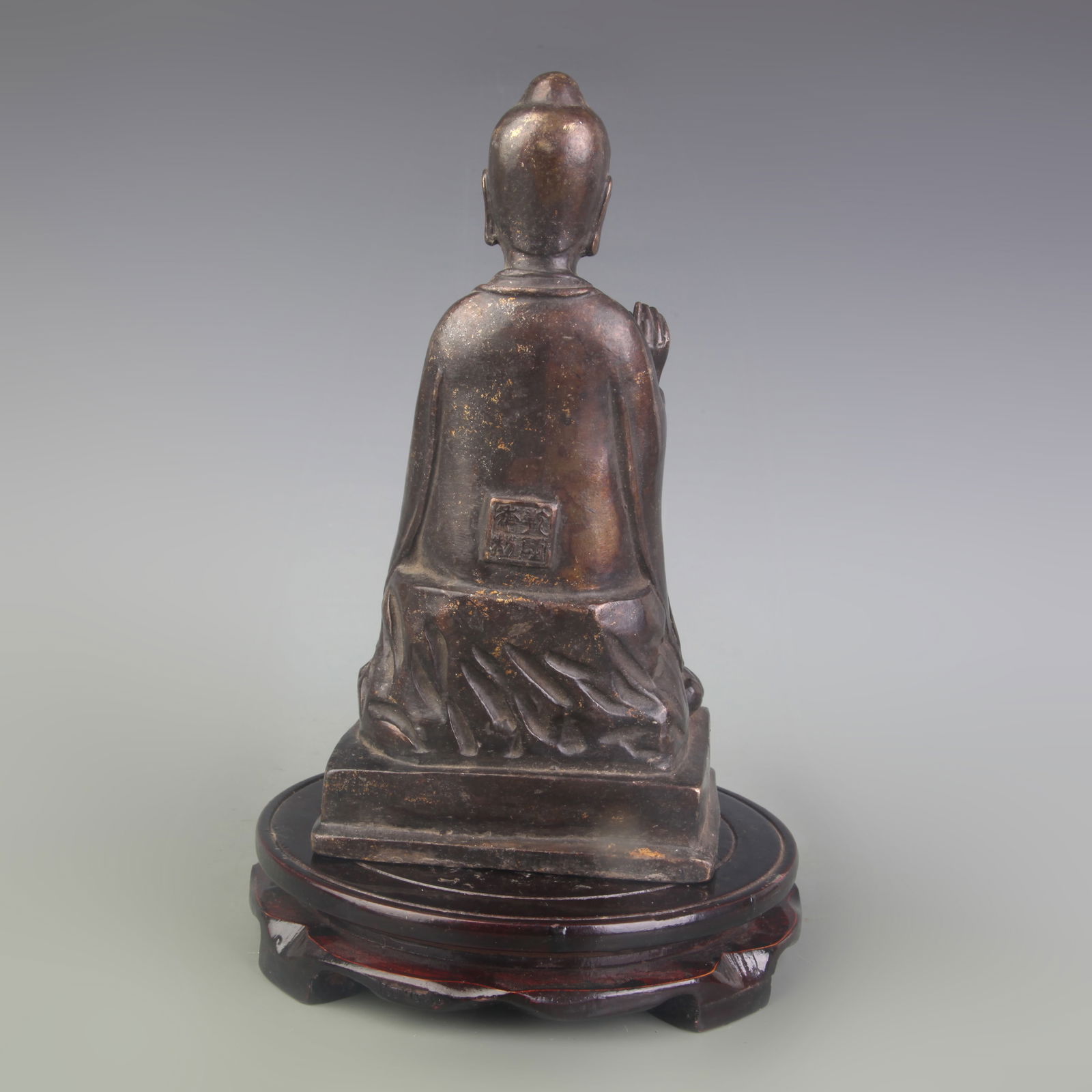 A FINE BRONZE BUDDHA STATUE - 4