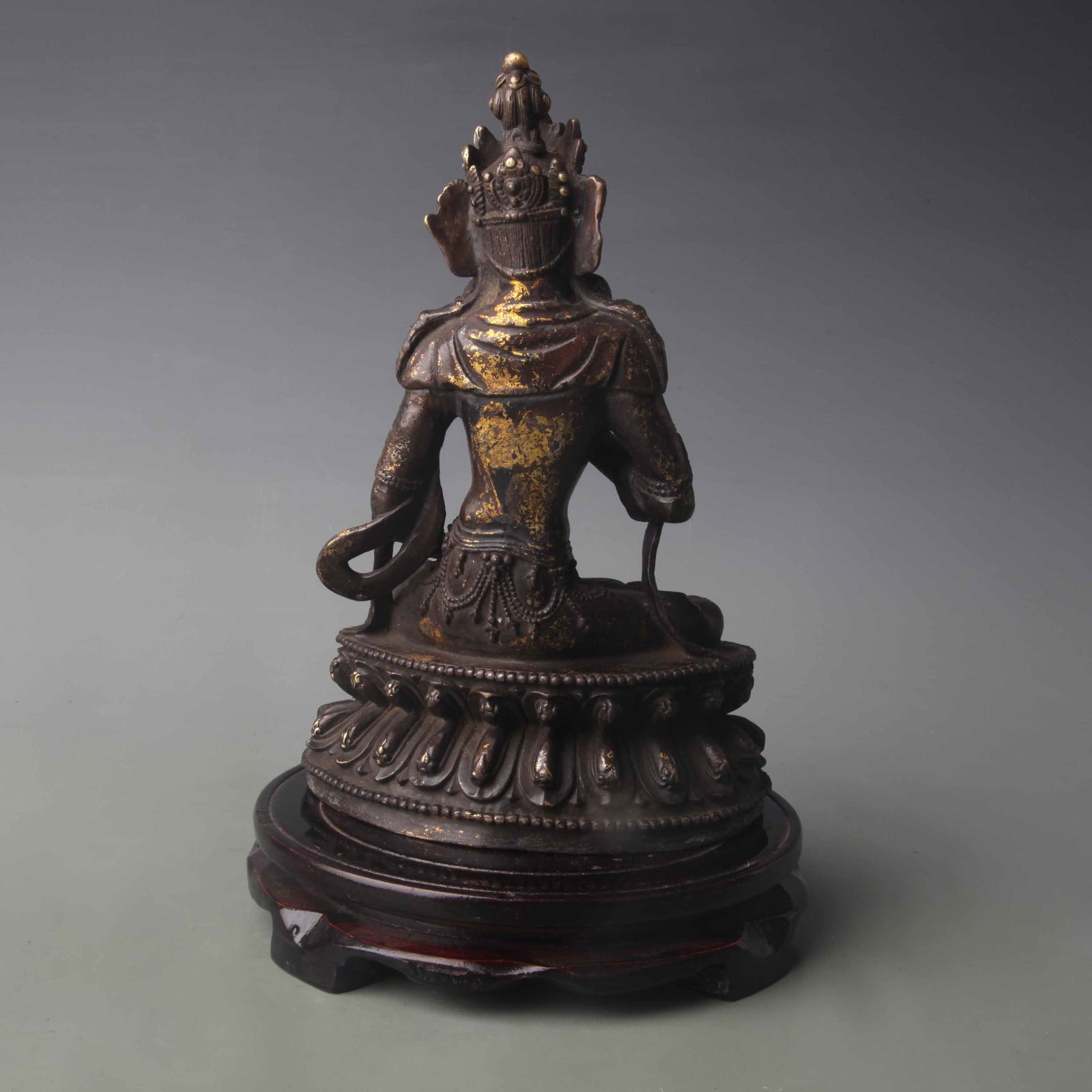 A FINE BRONZE BUDDHA STATUE - 4