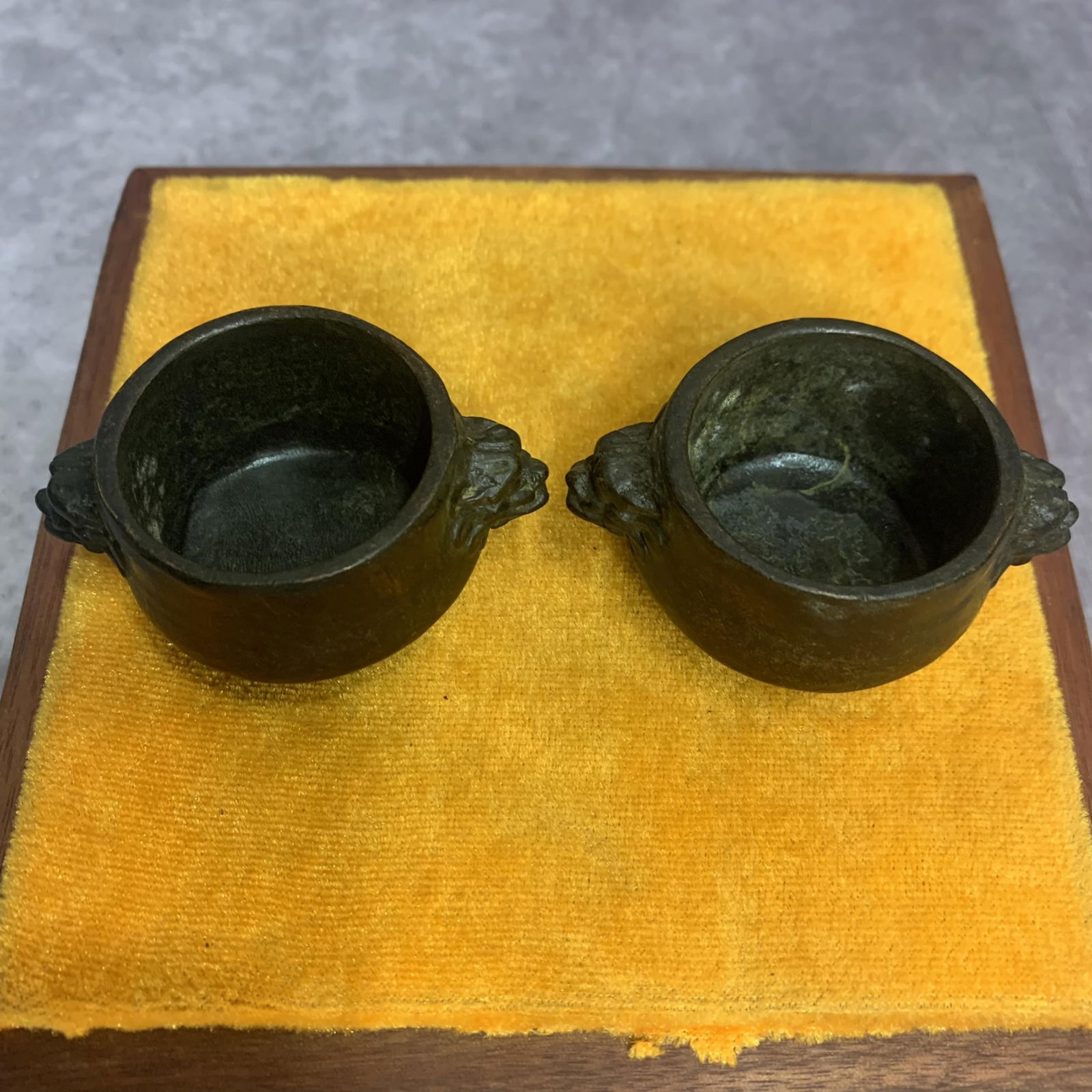 PAIR OS SMALL BRONZE CENSER - 3