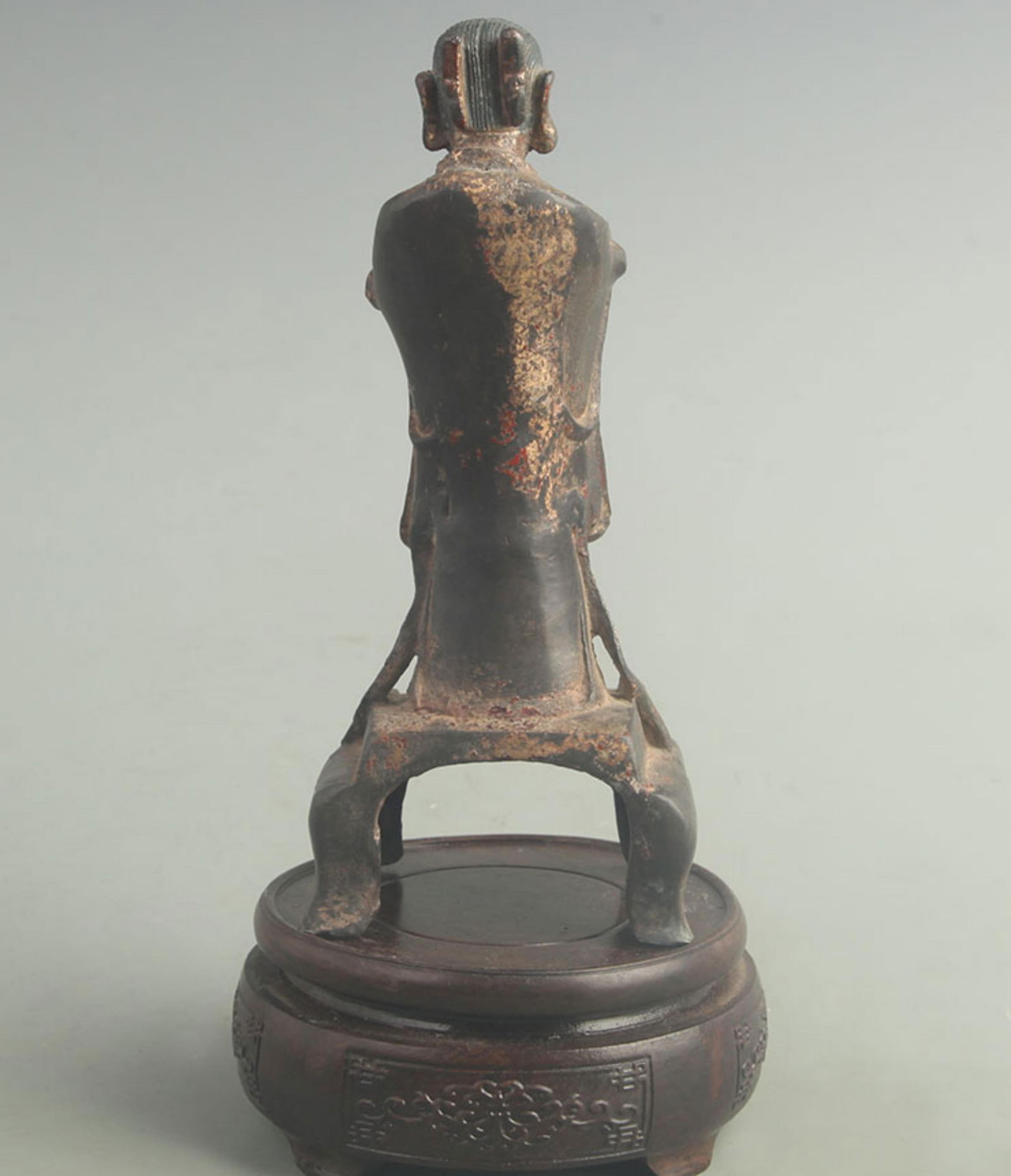 GILT BRONZE WEALTH-BRINGING BOY STATUE - 4