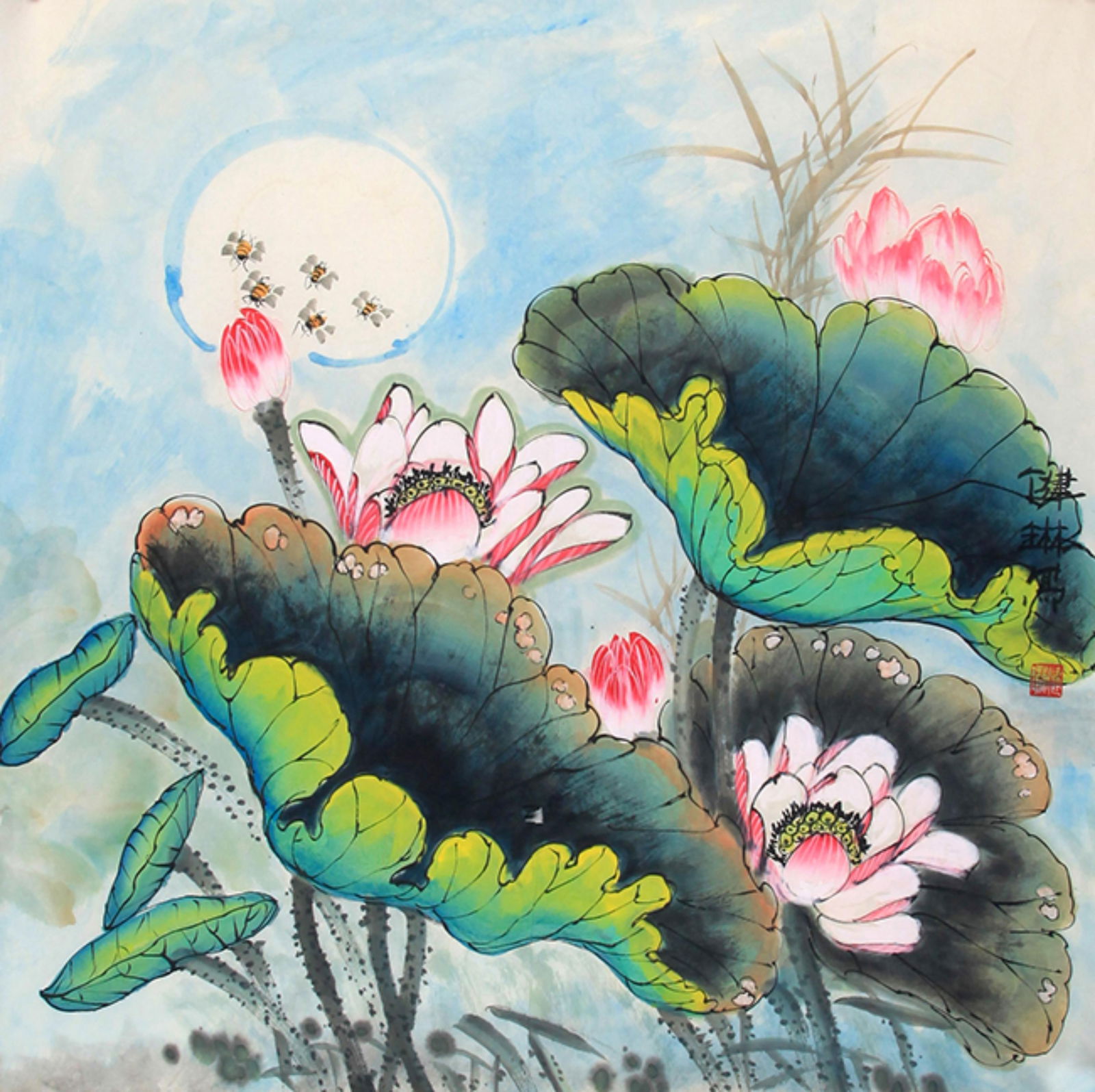 ZHAO JIAN LIN, CHINESE PAINTING ATTRIBUTED TO: Contemporary; High: 27.5 inch Width: 27.00 inch