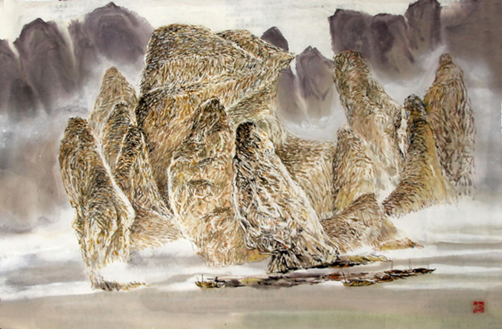 LIU GUO AN, CHINESE PAINTING ATTRIBUTED TO (1 of 3)