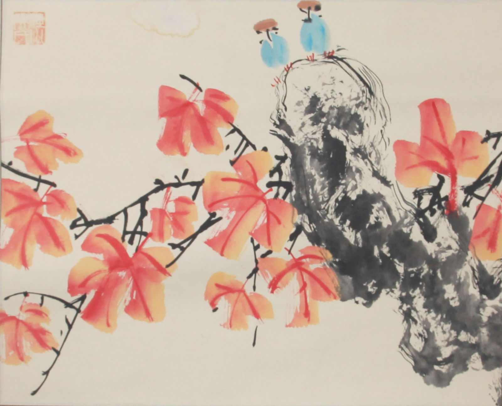 A FINE CHINESE PAINTING: Contemporary; High: 12.00 inch; Width: 15.00 inch