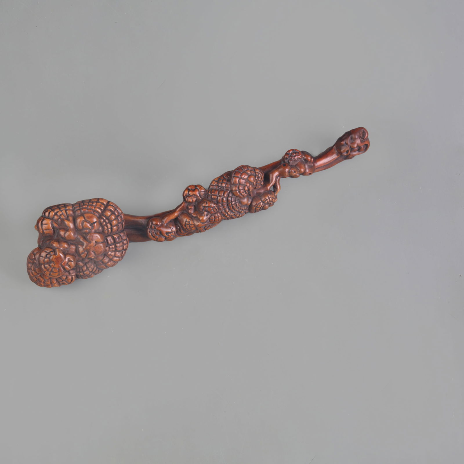 A FINE WOOD CARVING RUYI: Modern; Long: 10.5 inch