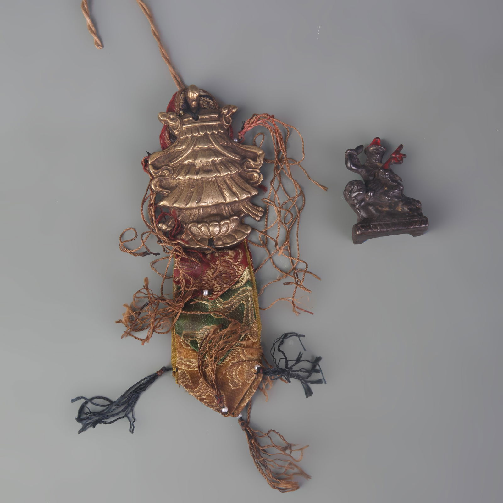 A SET OF TIBETAN BUDDHIST RITUAL OBJECTS: Qing Dynasty; Long: 2.2 inch to 7.5 inch