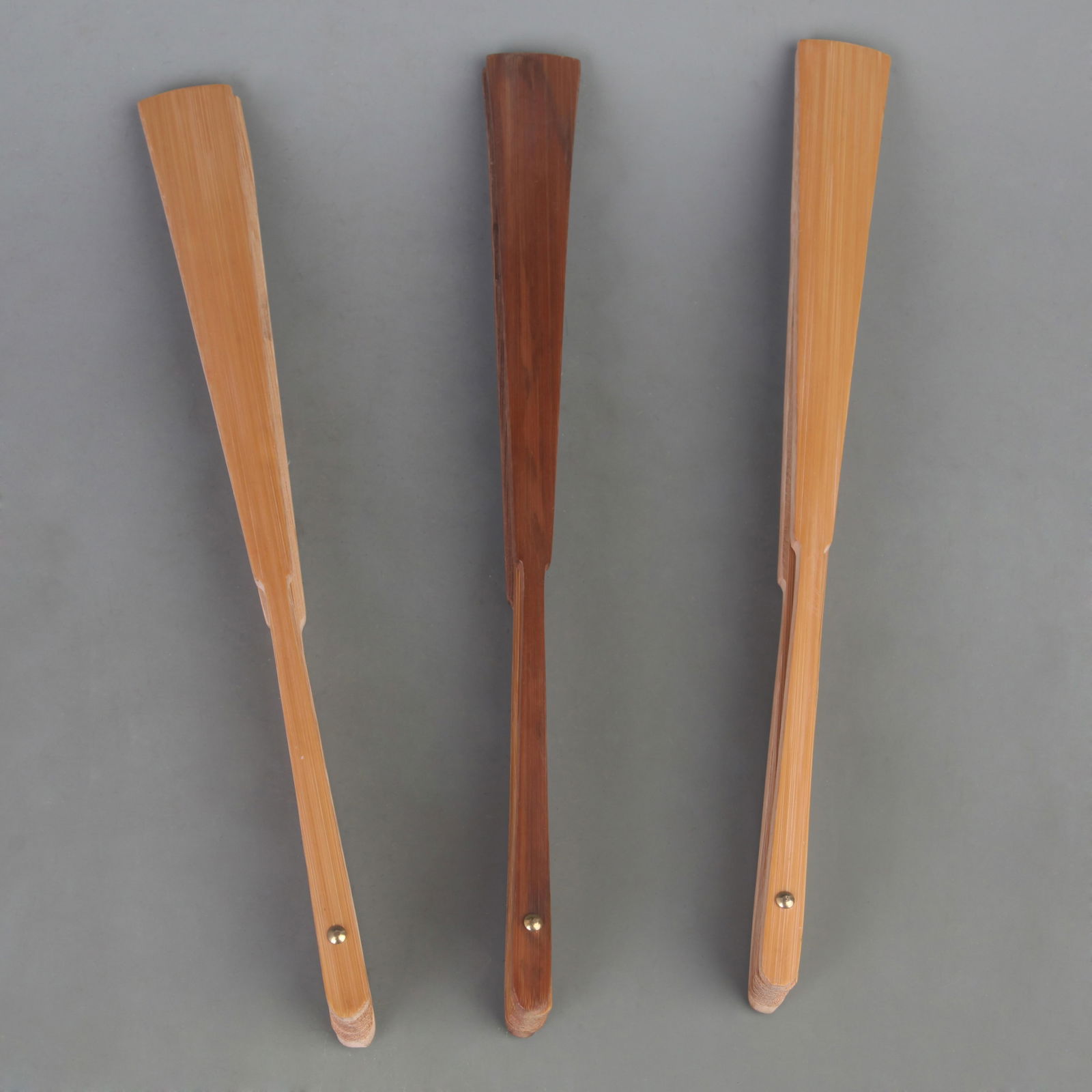 GROUP OF THREE SMALL BAMBOO FAN FRAME - 2