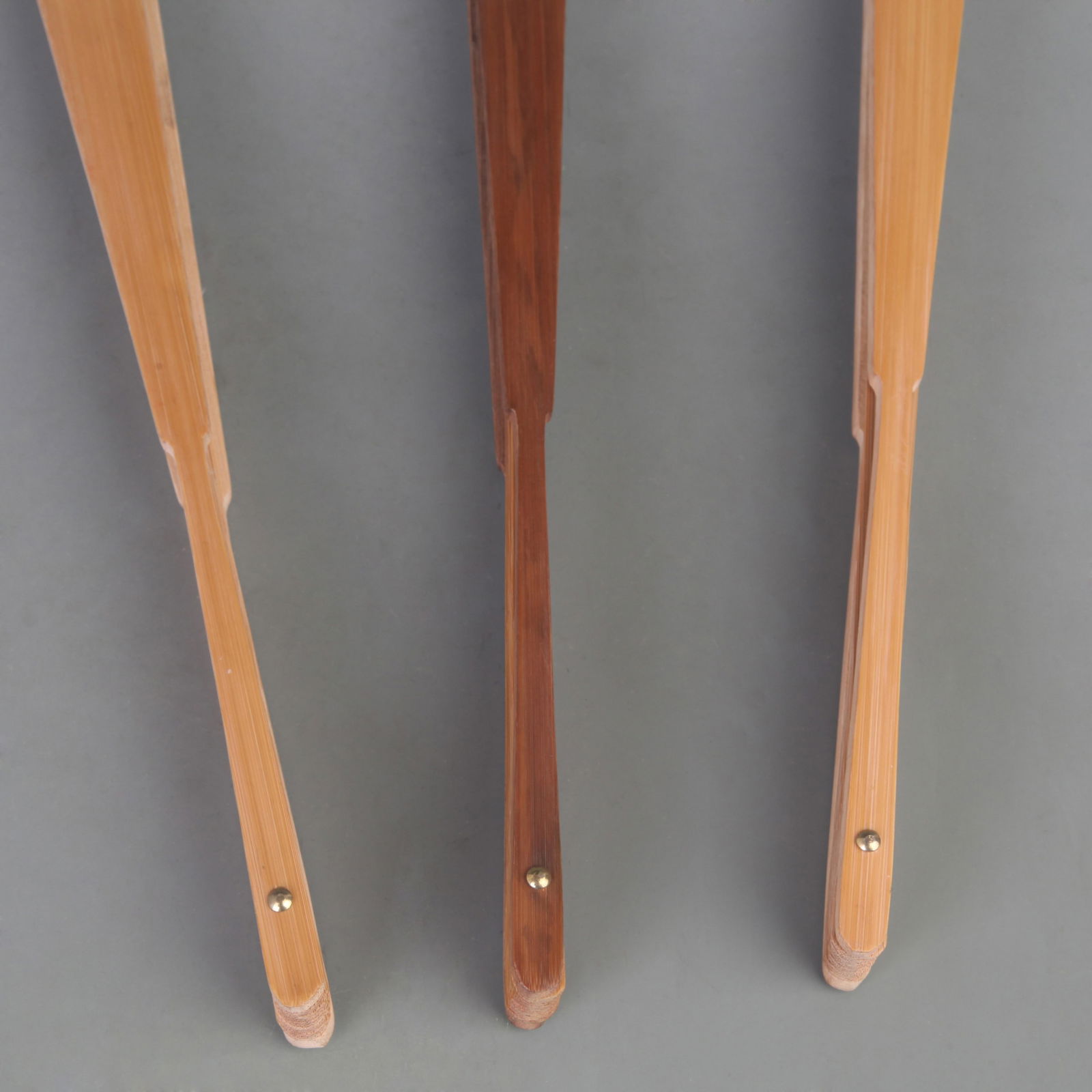 GROUP OF THREE SMALL BAMBOO FAN FRAME - 4