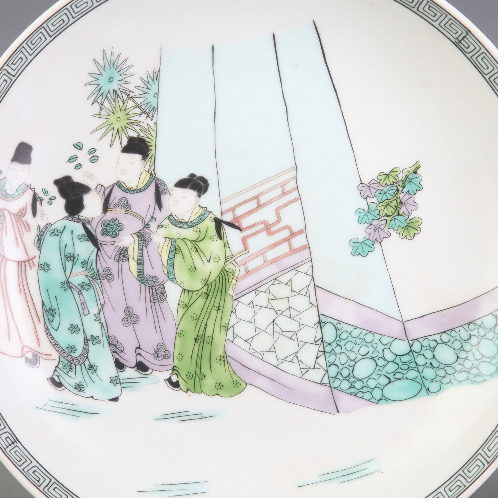 FAMILLE ROSE FIGURE PATTERN PLATE - 2
