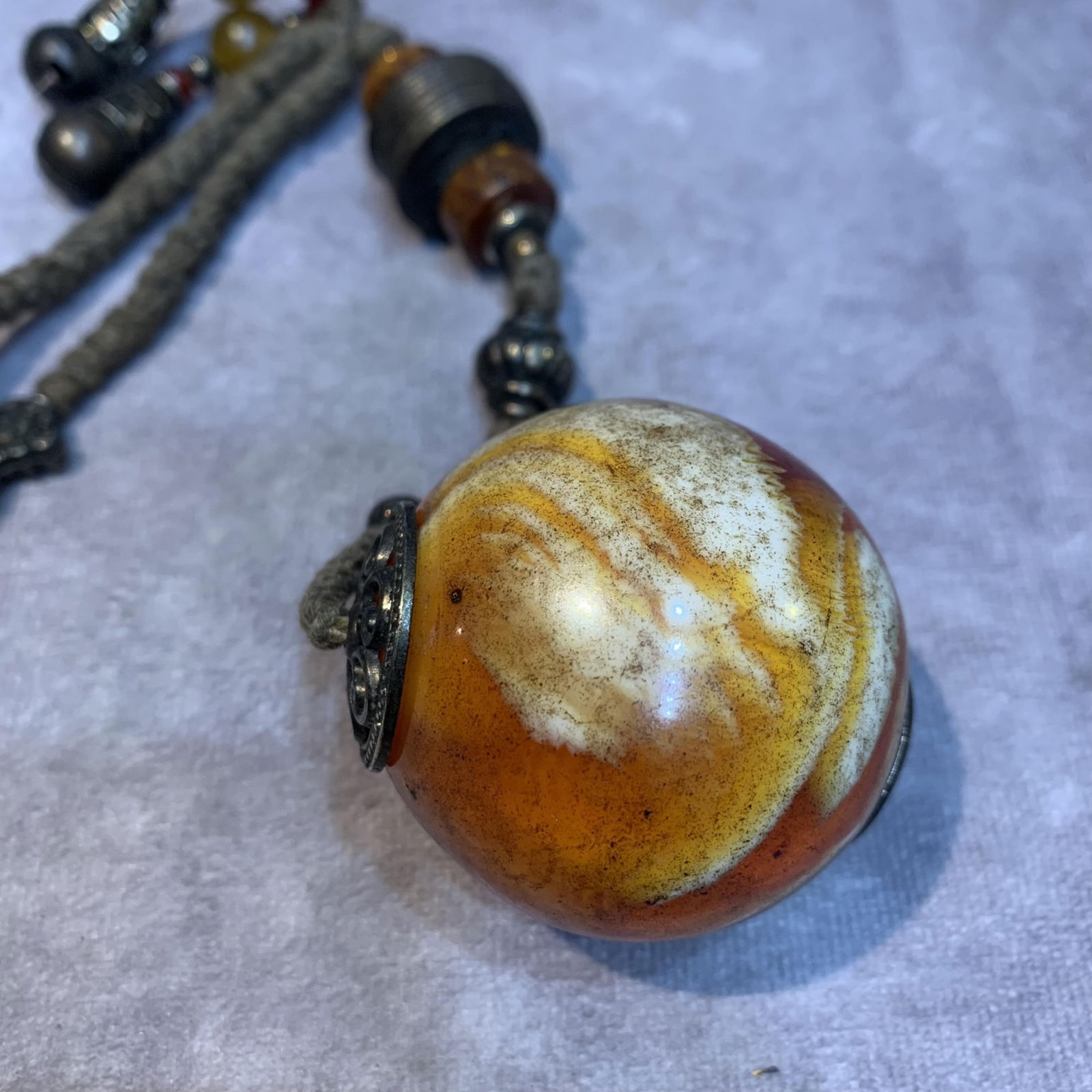 A FINE BEESWAX MADE PENDANT - 2