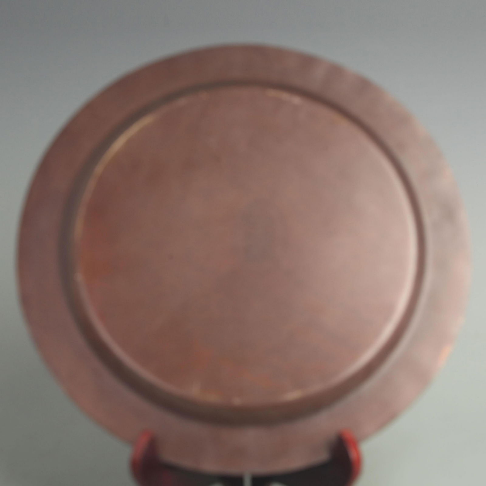 A FINE BRONZE MADE SILVER INLAY FLOWER PATTERN PLATE - 4