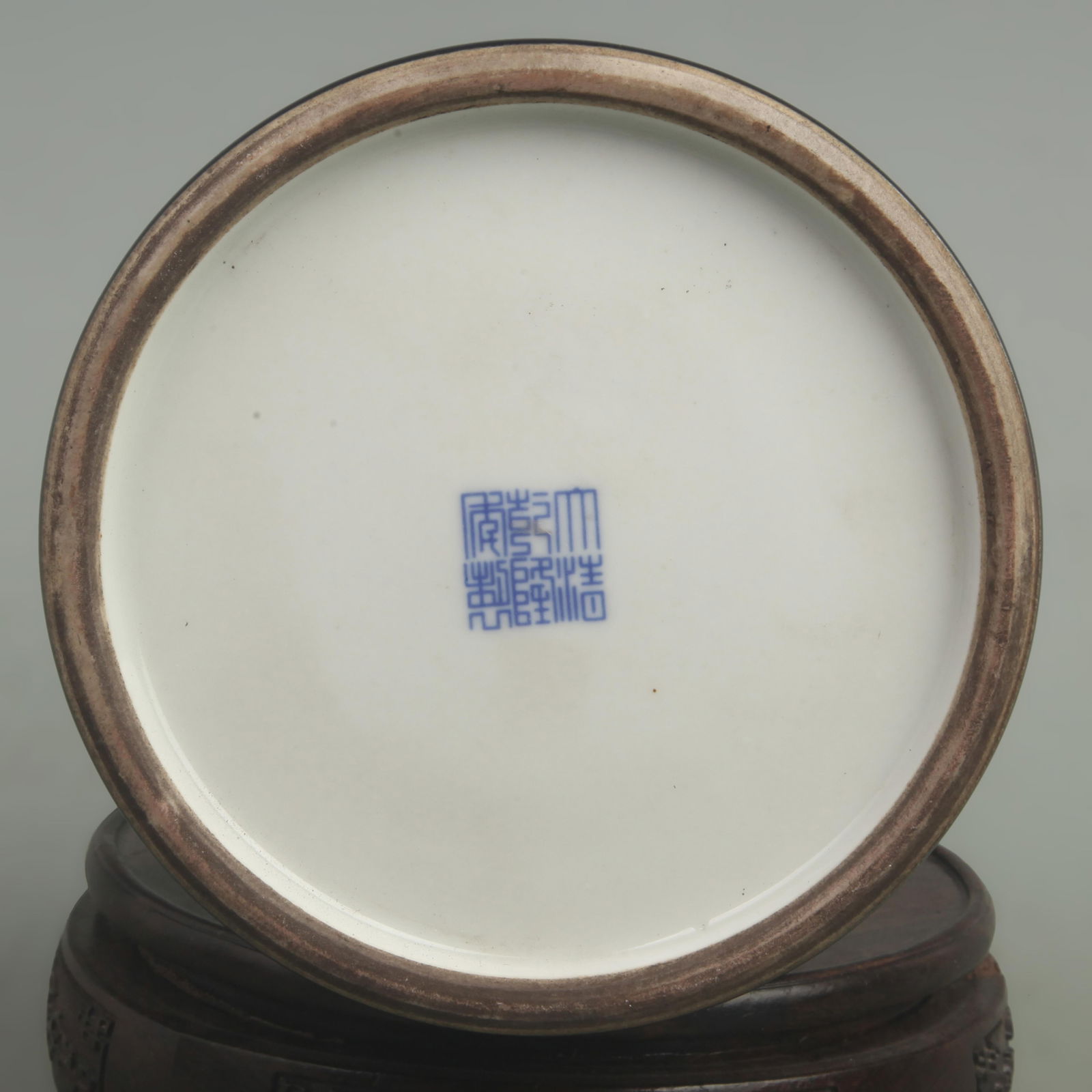 SACRIFICIAL BLUE GLAZE BELL SHAPED VASE - 5