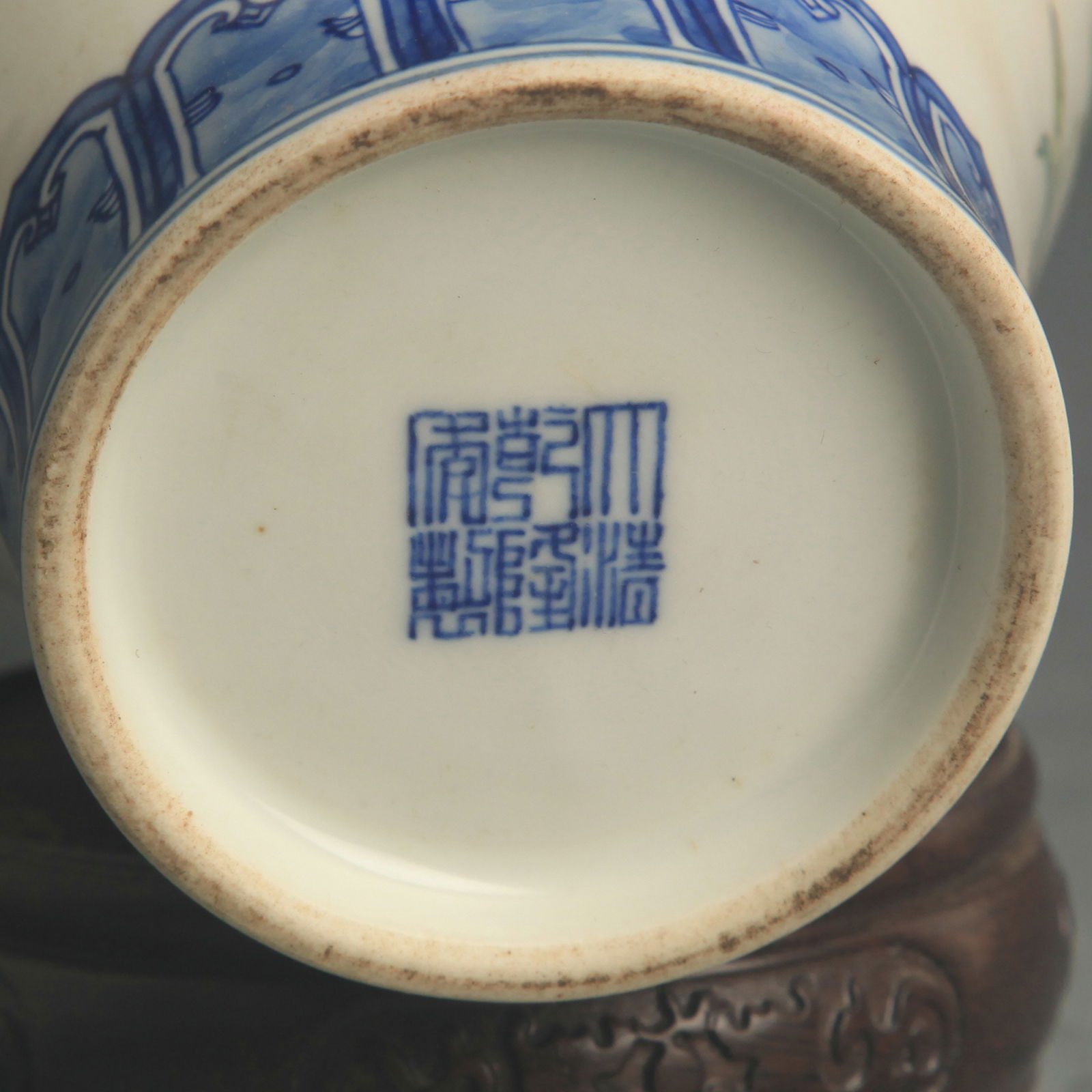 ENAMEL COLOR FLOWER PATTERN GENERAL STYLE VASE - 6