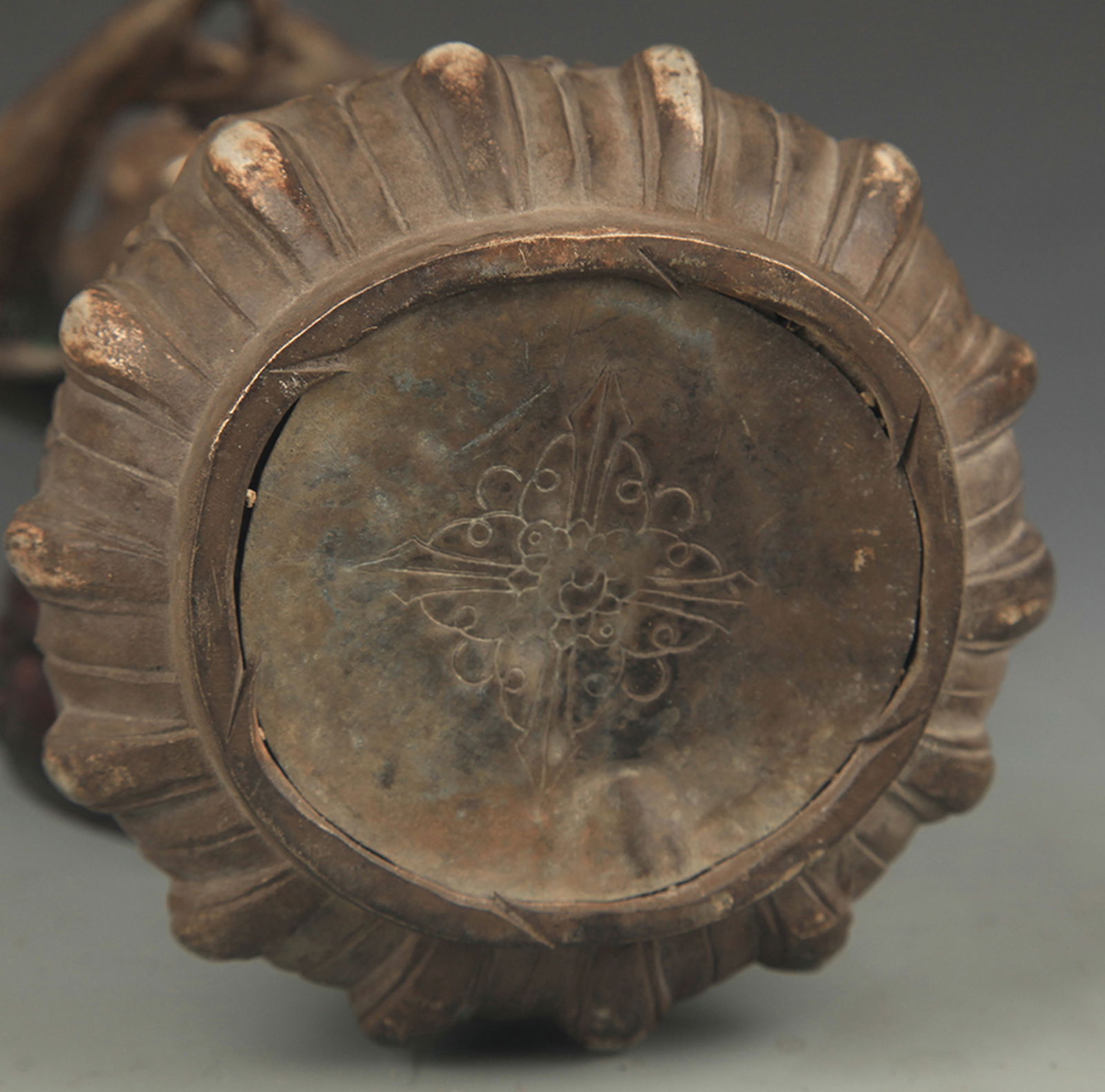 REAR SILVER COVERED VENERABLE RELIC STATUE - 5