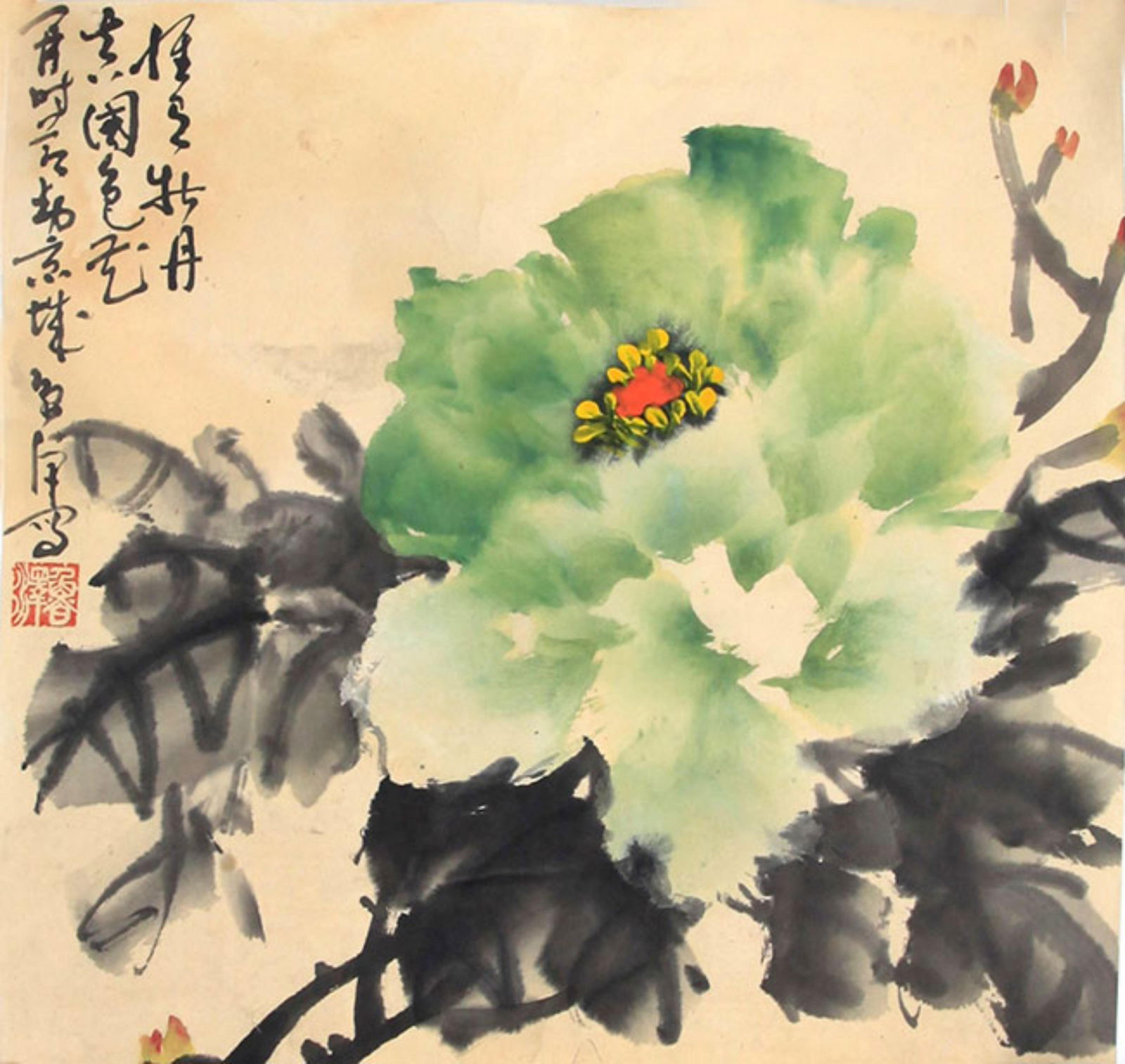 CHINESE PAINTING, ATTRIBUTED TO LU ZE: Contemporary, High: 12.00 inch;Width: 12.5 inch;