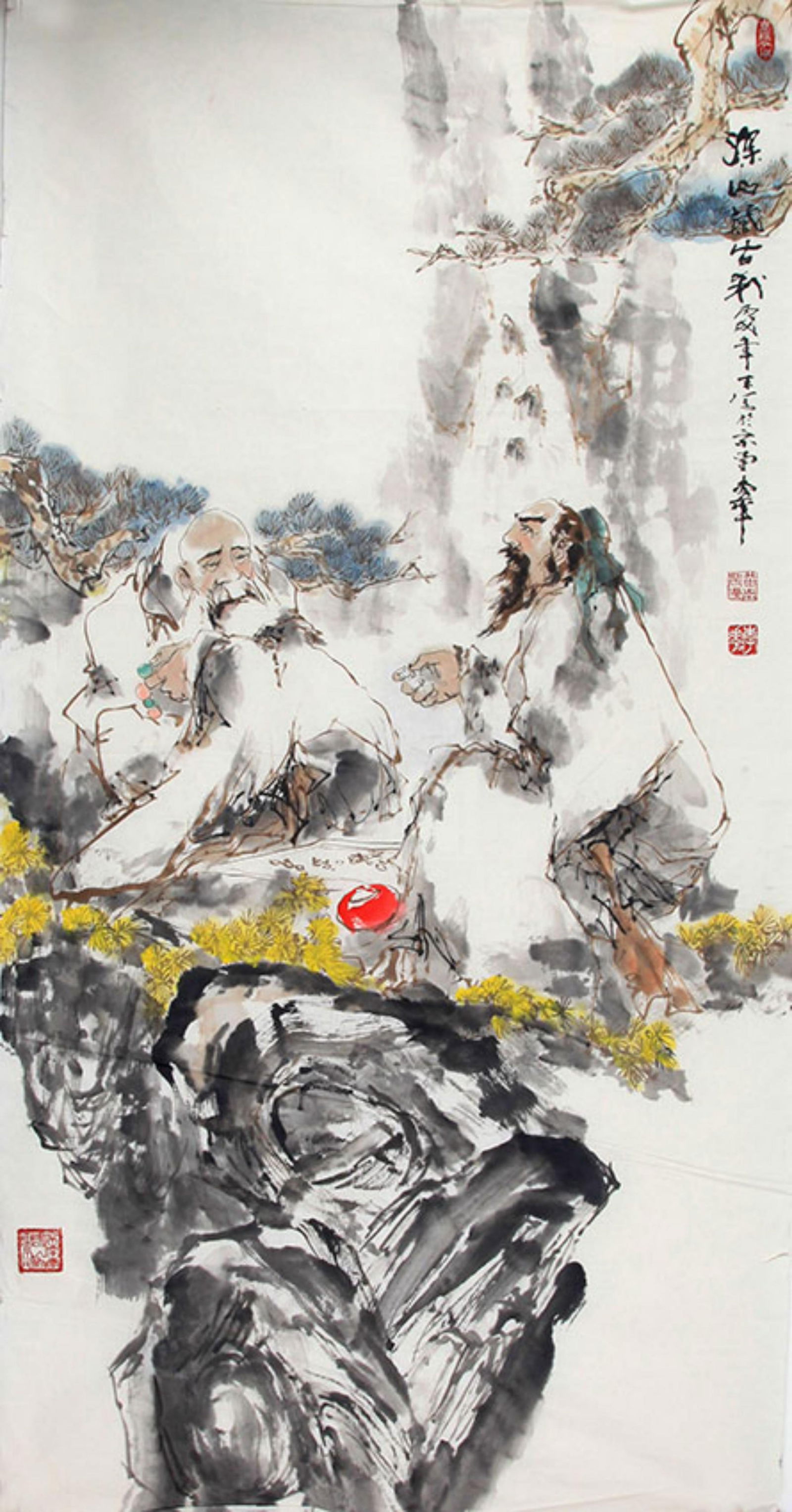 CHINESE PAINTING ATTRIBUTED TO LI HUA (1 of 4)