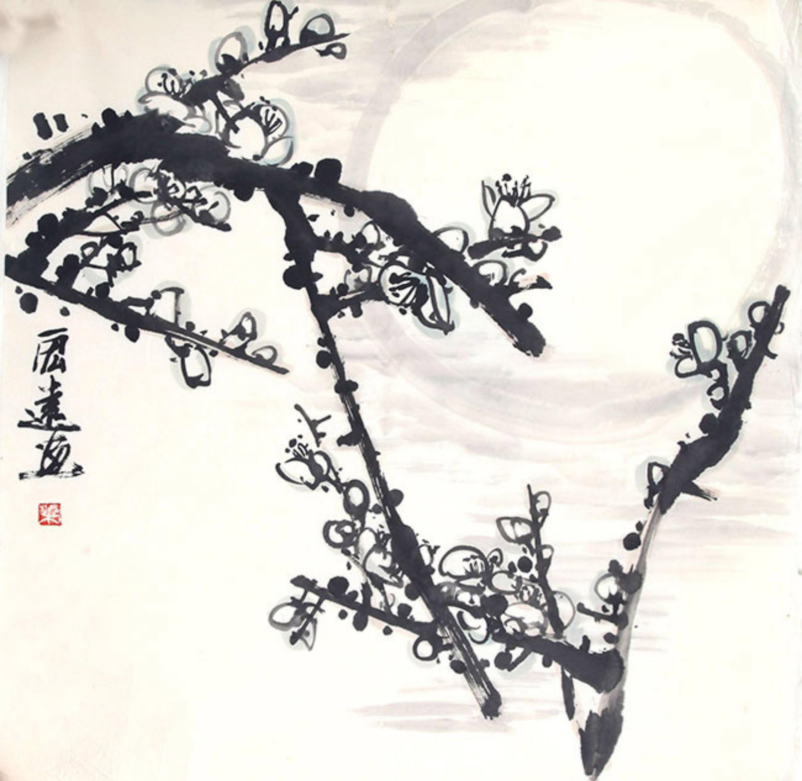 CHINESE PAINTING, ATTRIBUTED TO LIANG HONG YUAN: Contemporary, High: 26.5inch; Width: 26.5inch;