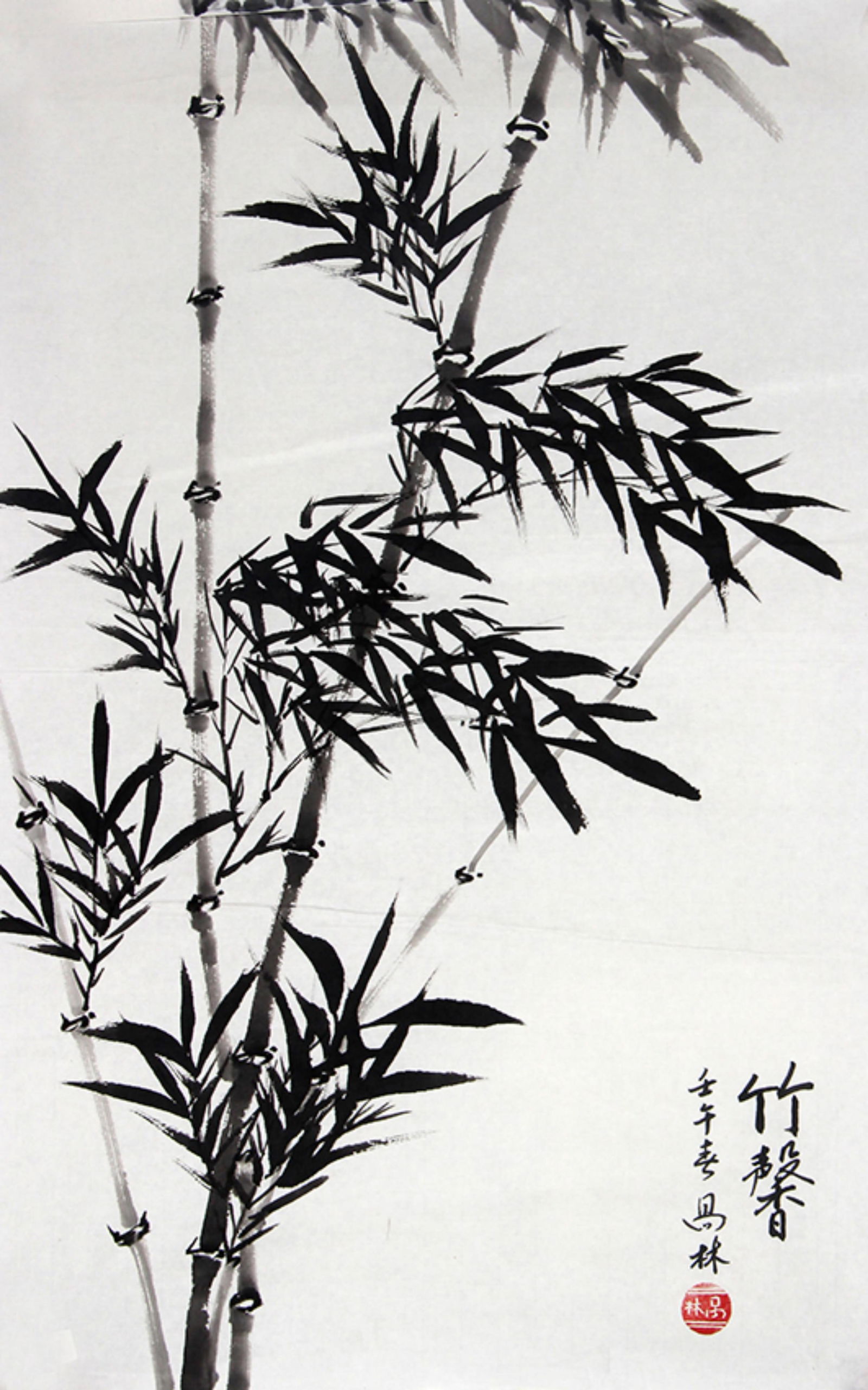 CHINESE PAINTING, ATTRIBUTED TO KUI LIN: Contemporary,High:26.5 inch; Width: 17.2 inch