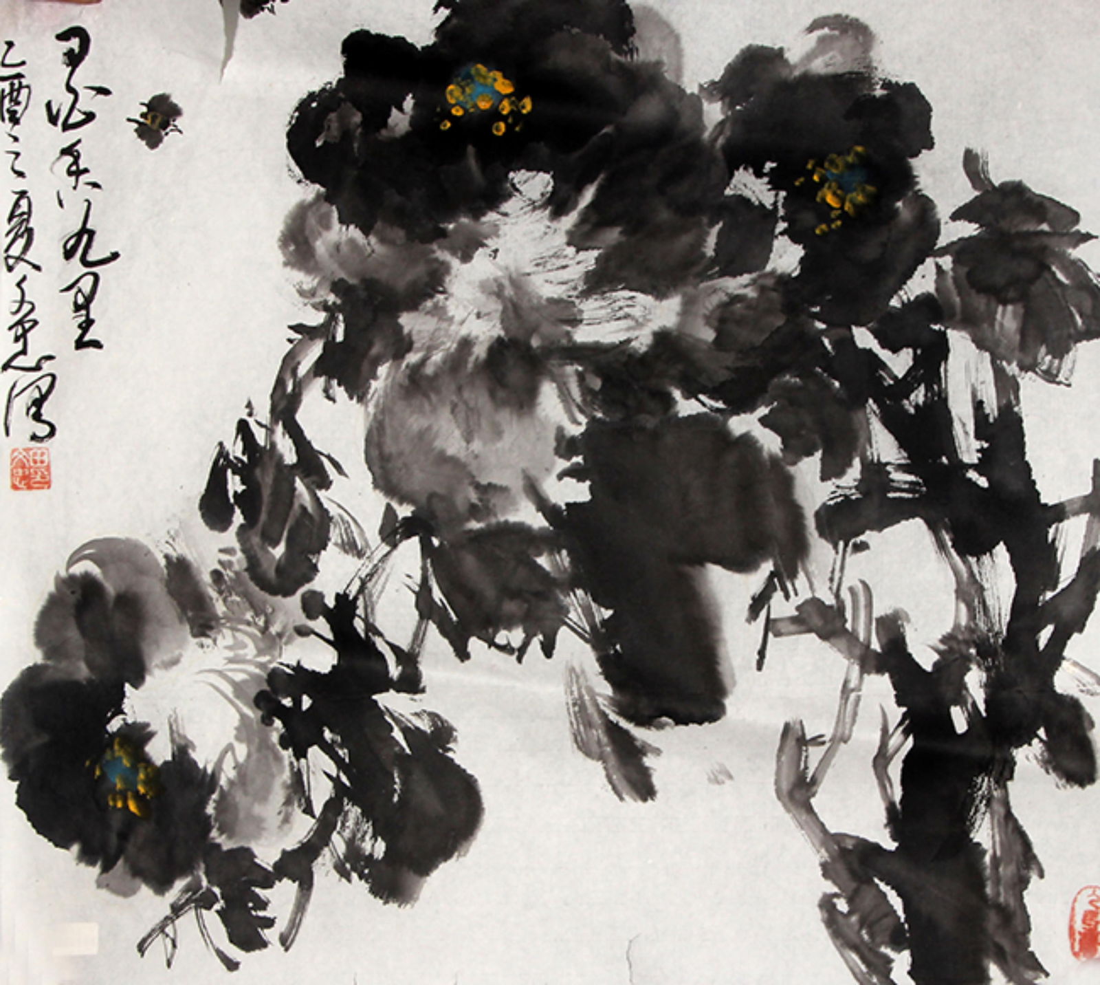CHINESE PAINTING ATTRIBUTED TO WIAN WEN ZHONG: Contemporary, High: 18.7 inch; Width: 20.7 inch;