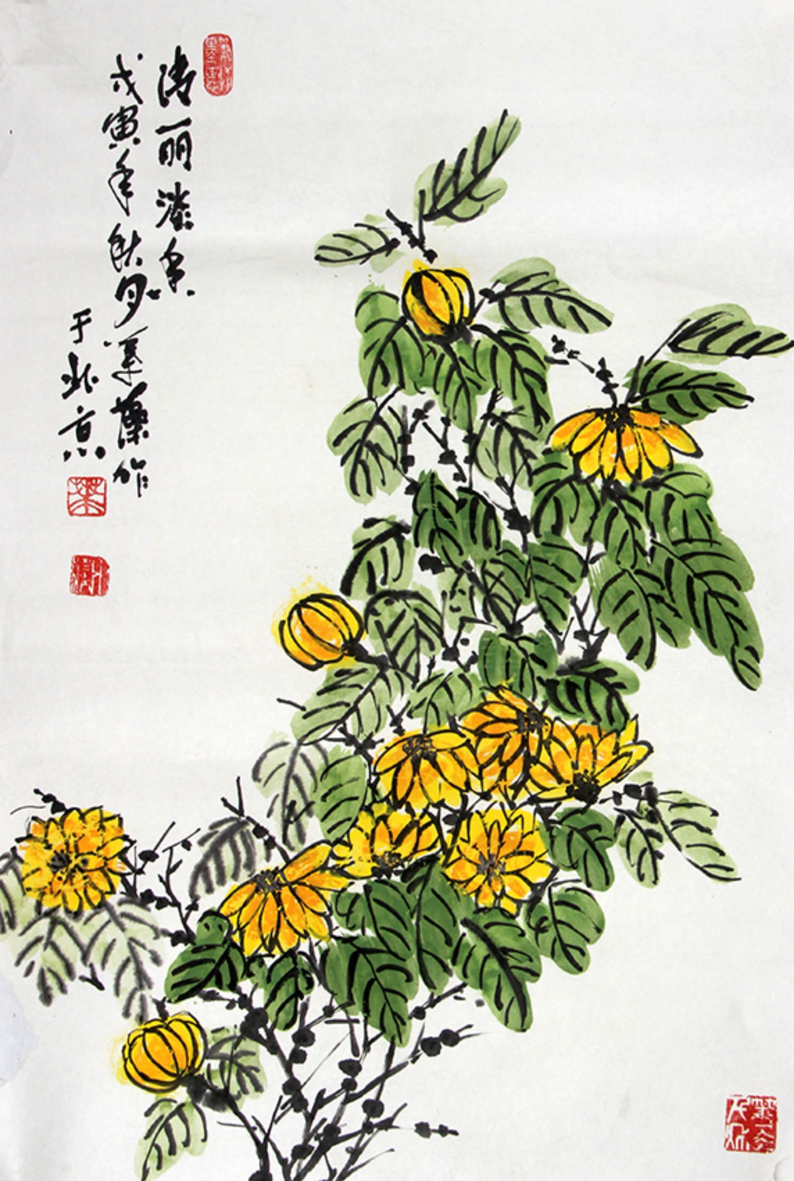 YE ZAO, CHINESE PAINTING ATTRIBUTED TO: Contemporary, High: 26.1 inch; Width: 17.2 inch;