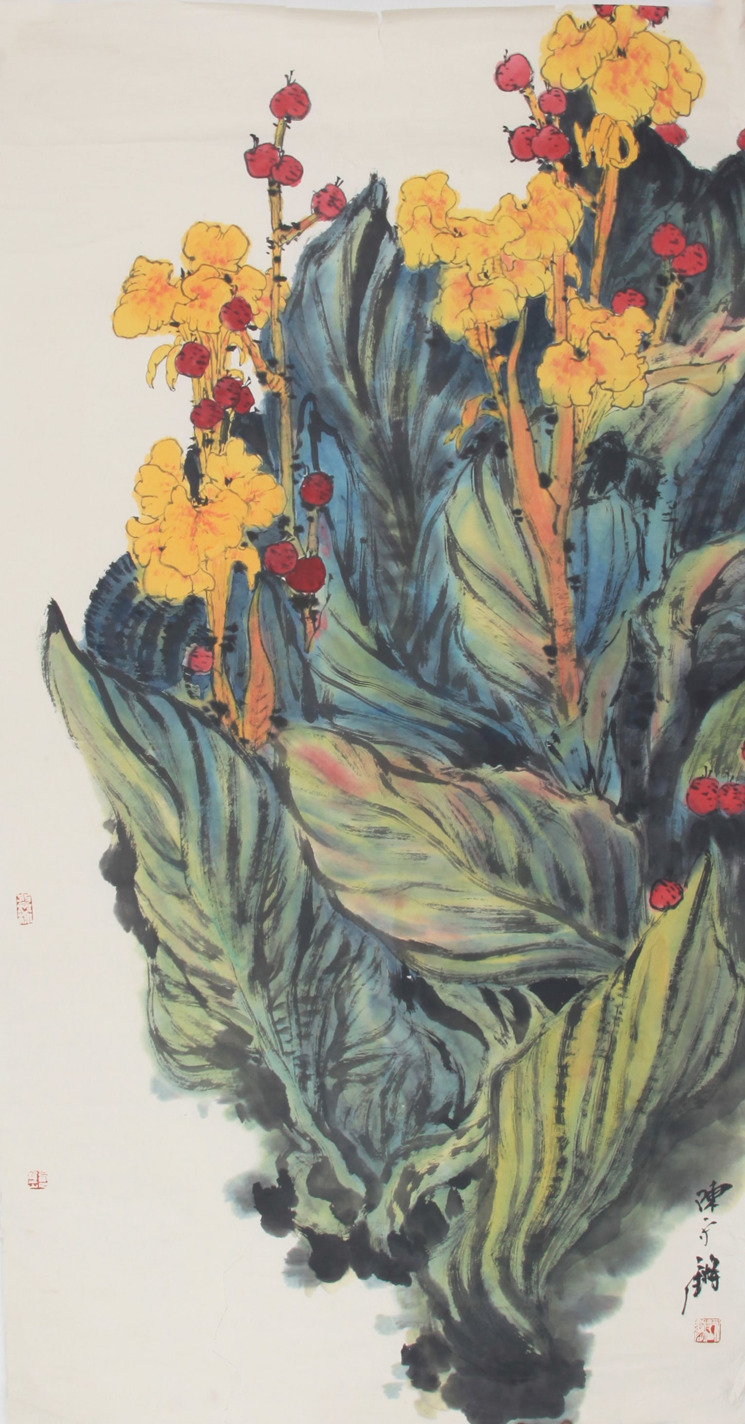 CHINESE PAINTING ATTRIBUTED TOCHENG YONG QIANG: Contemporary, High:51.5in; Width: 26.00in