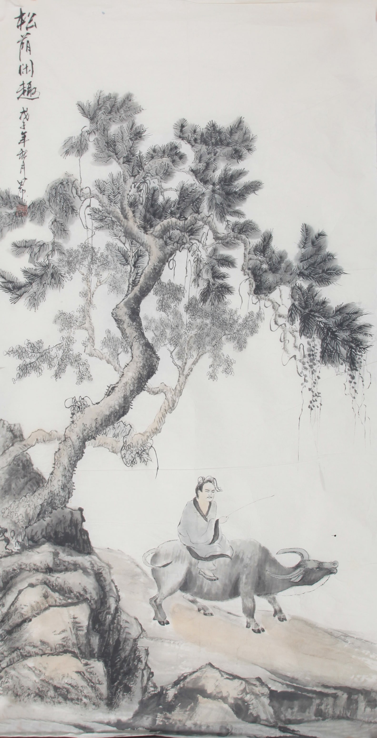 CHINESE PAINTING ATTRIBUTED TO TIAN YUAN: Contemporary, High:51.5in; Width: 26.00in