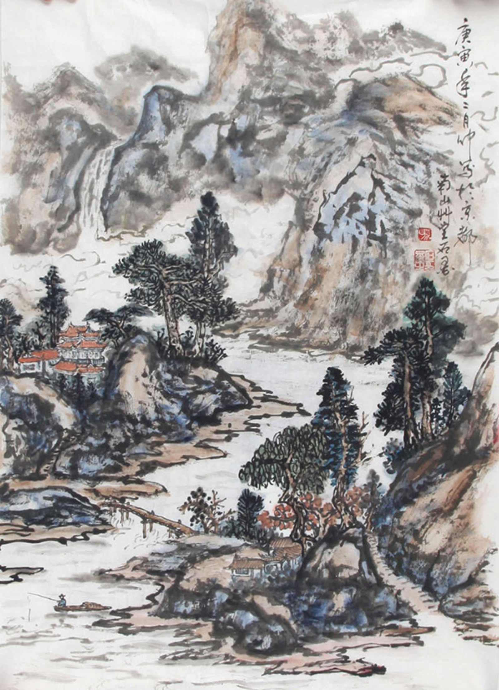 CHINESE PAINTING ATTRIBUTED T OMA SHI MO: Contemporary, High:26.5in; Width: 18.5in