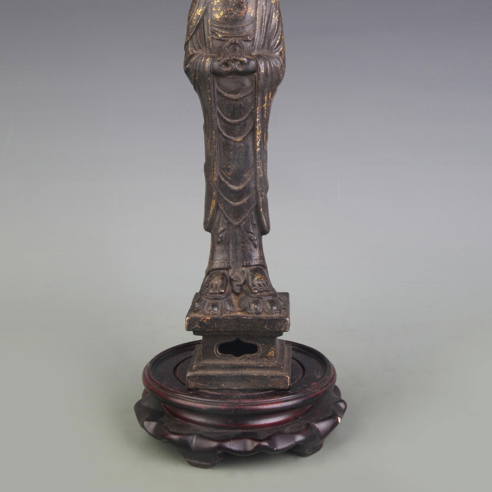A FINE BRONZE BUDDHA STATUE - 3