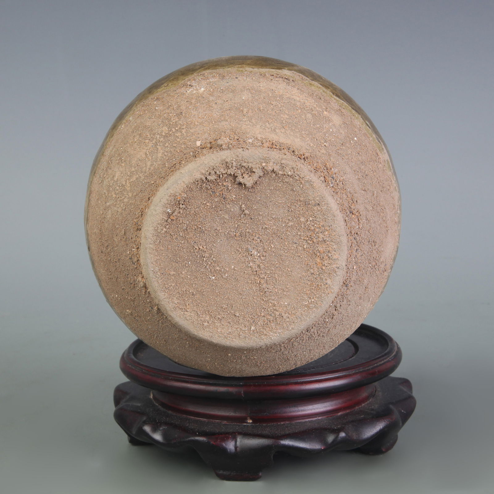 SMALL CELADON-GLAZED POTTERY JAR - 5