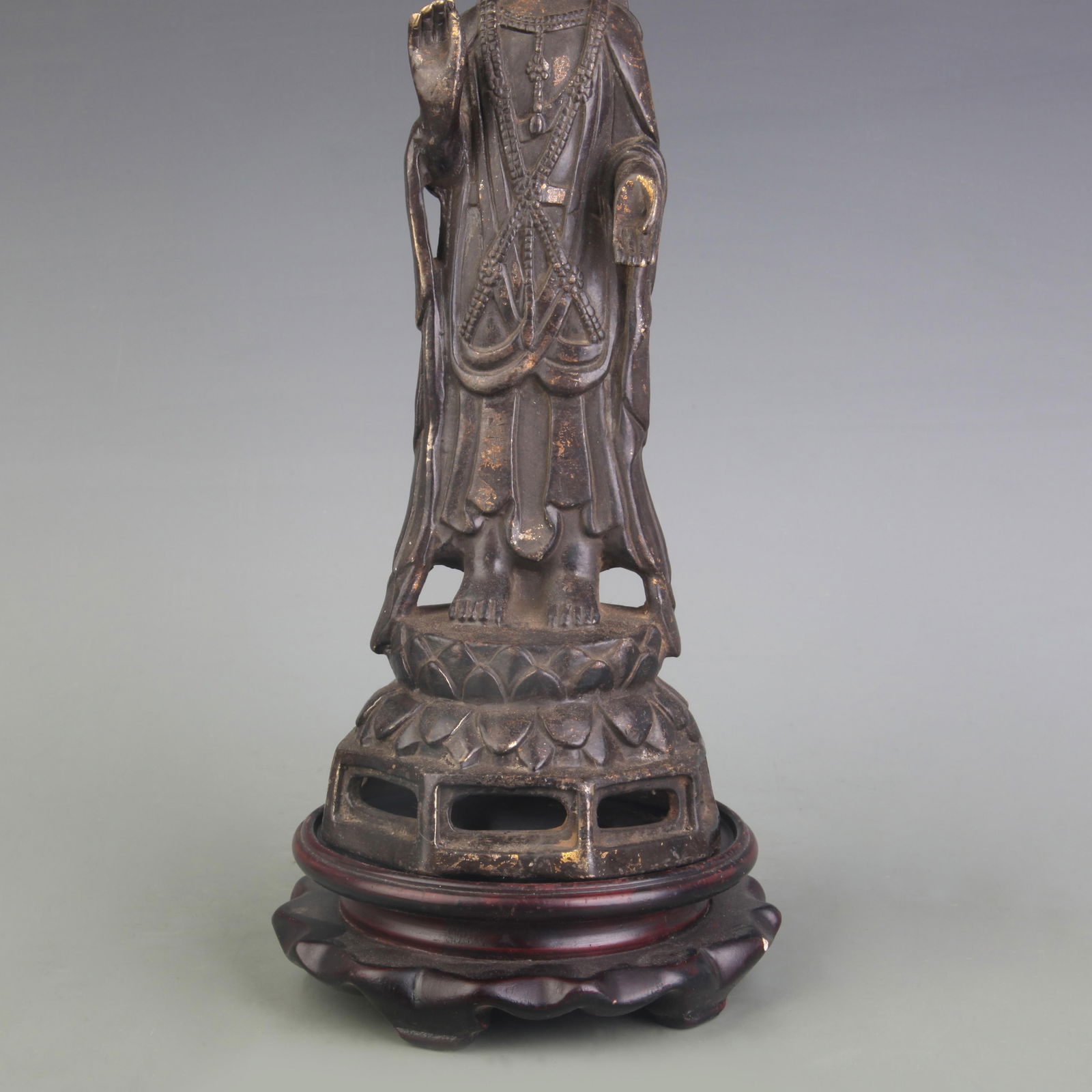 A FINE BRONZE BUDDHA STATUE - 3