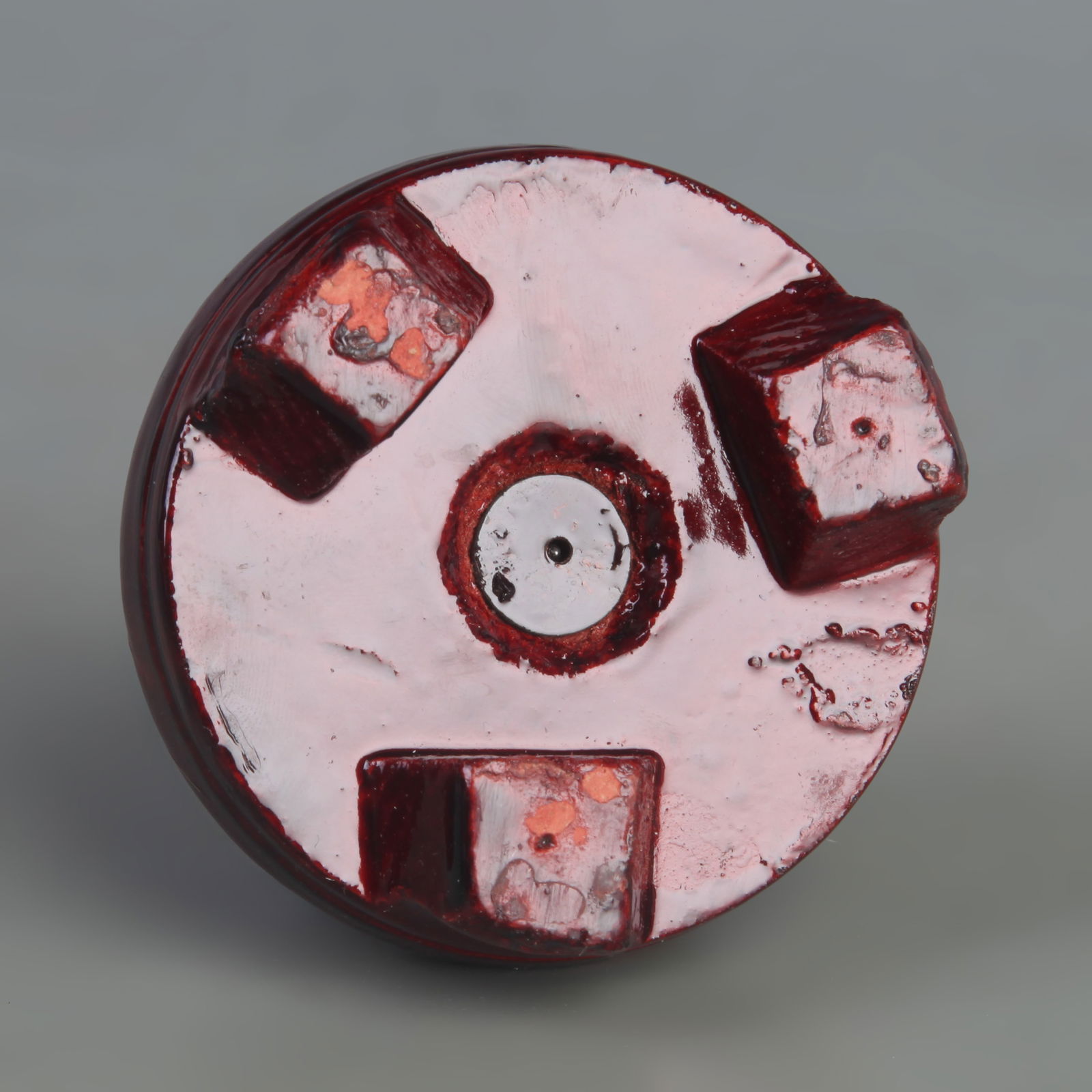 A FINE ROSE QUARTZ SPHERE WITH BASE - 6