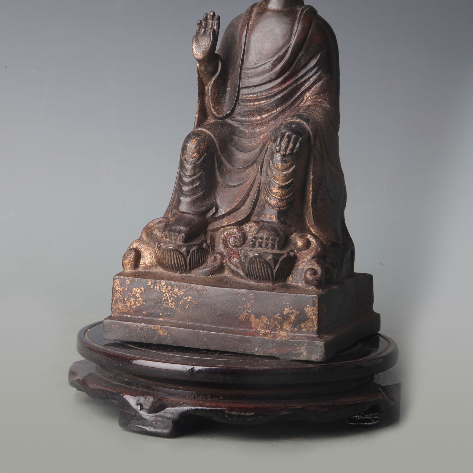 A FINE BRONZE BUDDHA STATUE - 3
