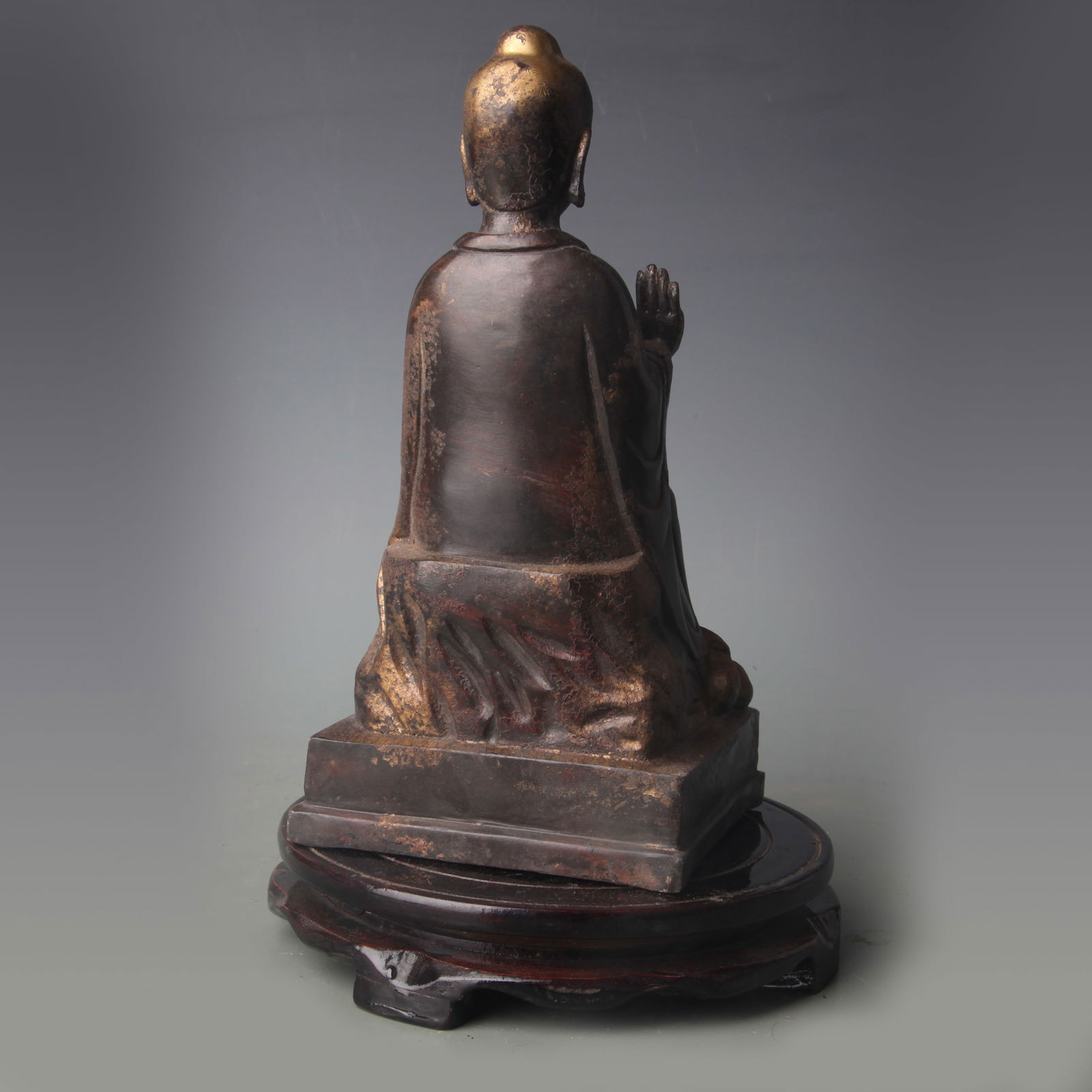 A FINE BRONZE BUDDHA STATUE - 4