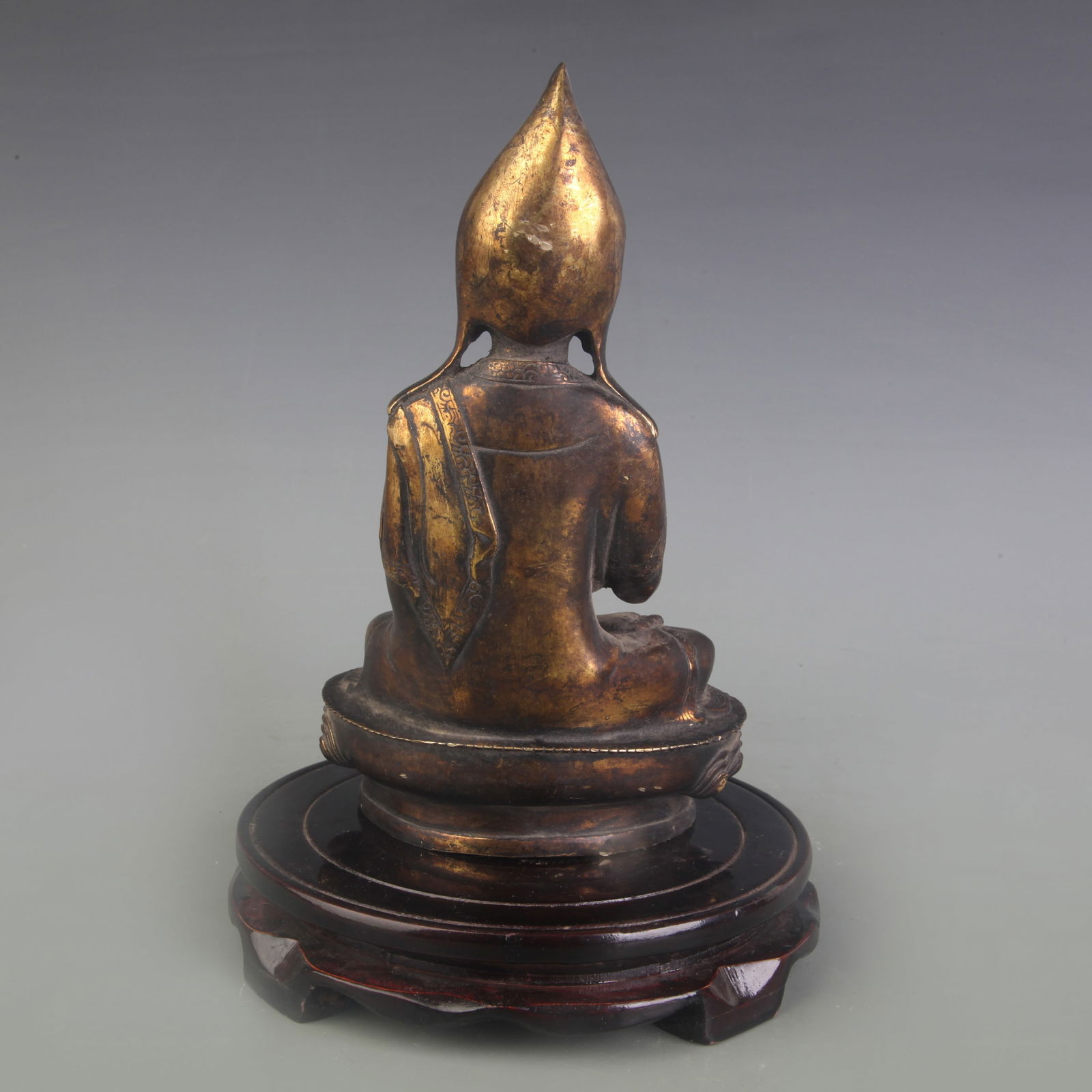 A FINE BRONZE BUDDHA STATUE - 4