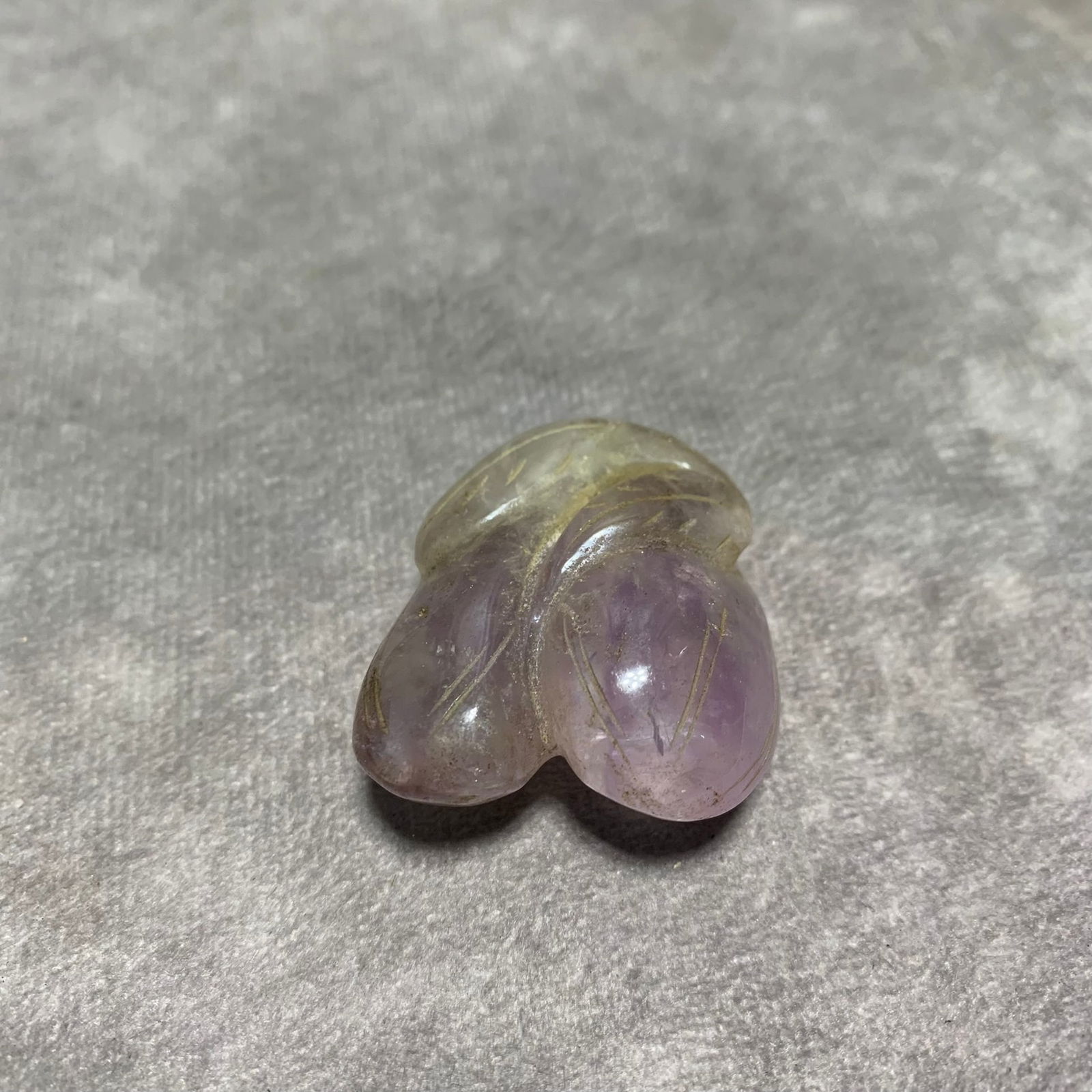 AMETHYST PENDANT WITH DOUBLE MELON DESIGN - 2