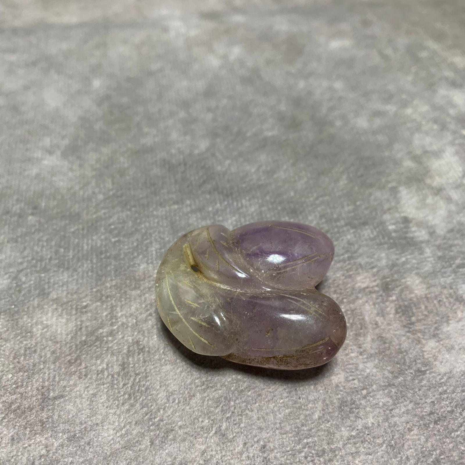 AMETHYST PENDANT WITH DOUBLE MELON DESIGN - 3