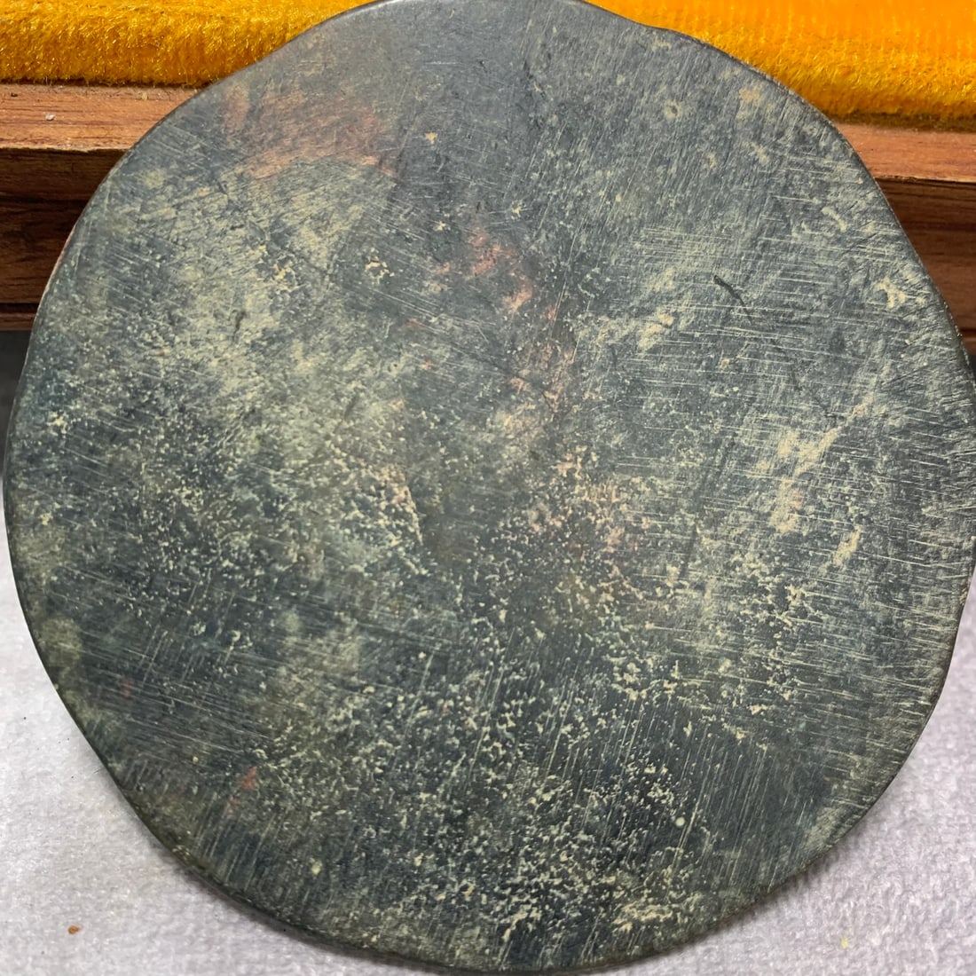 BRONZE MIRROR WITH DRAGON AND SUNFLOWER PATTERN - 5