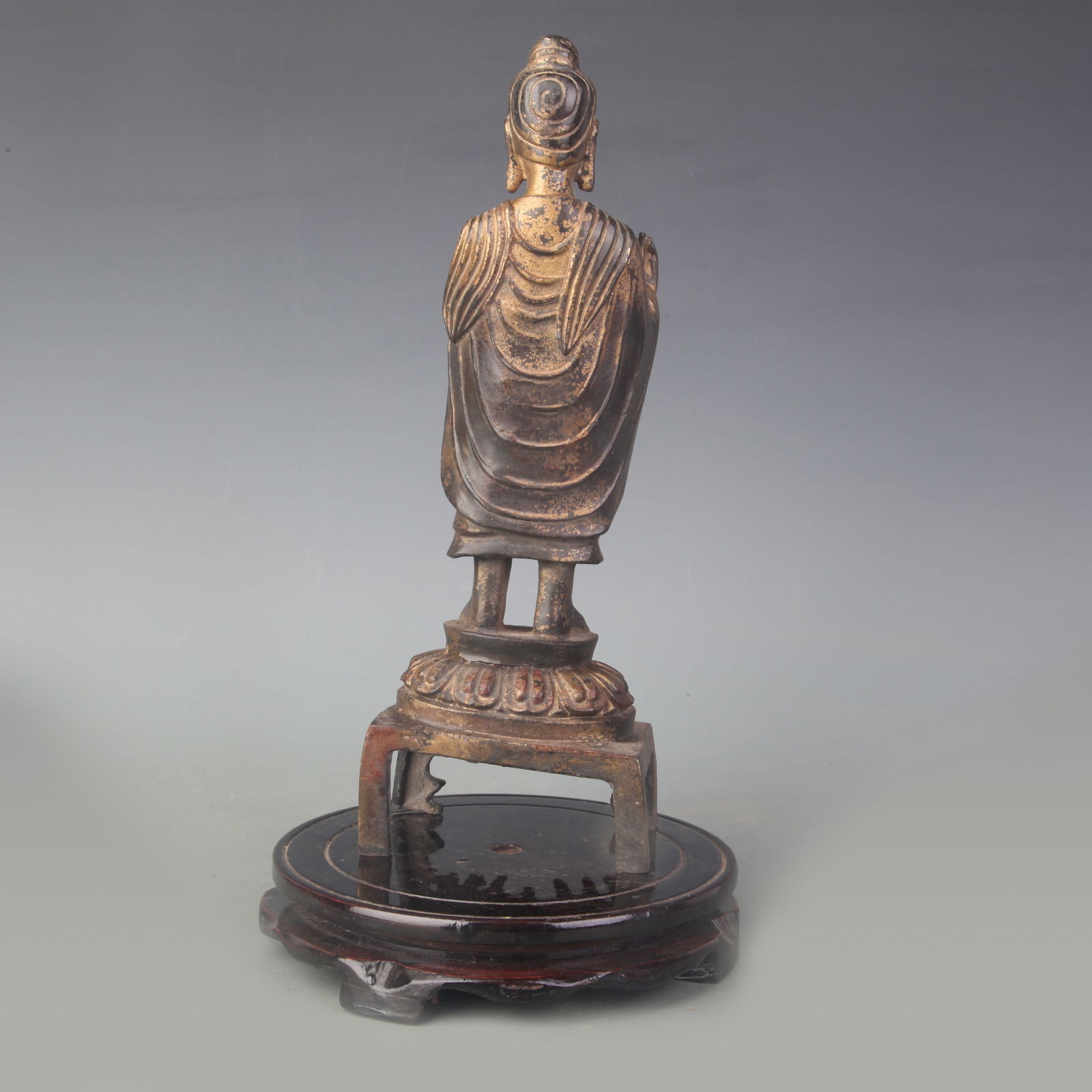 A FINE BRONZE BUDDHA STATUE - 4