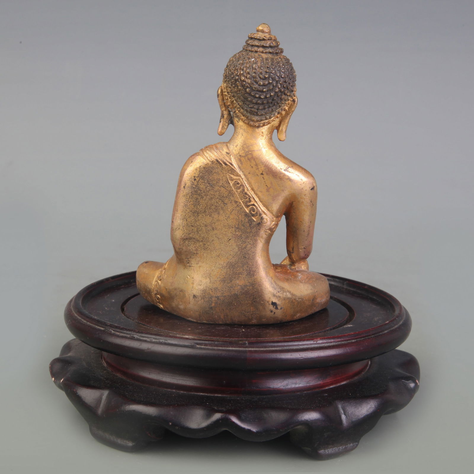 A FINE SHAKYAMUNI BUDDHA STATUE - 4