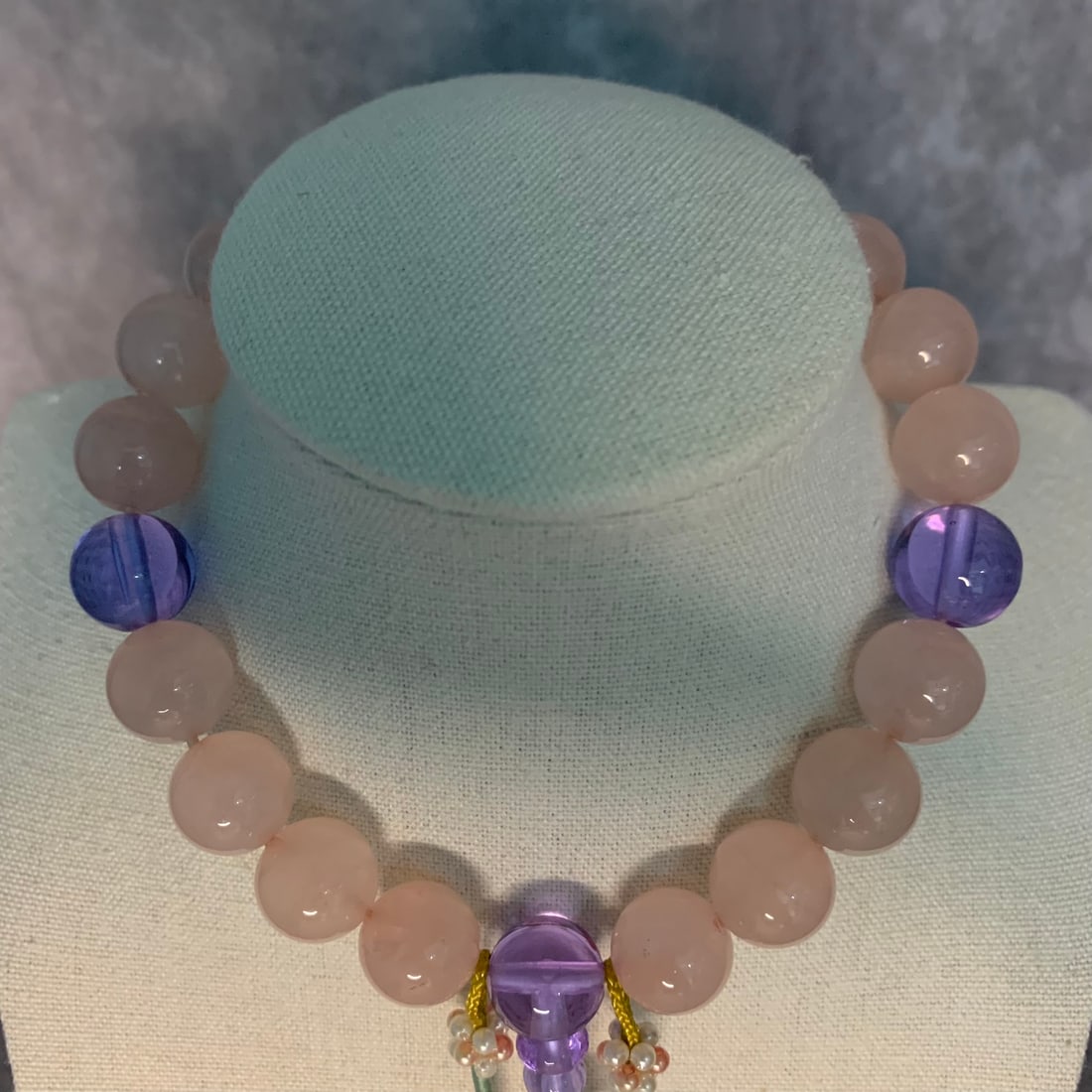 A FINE PINK CRYSTAL MADE BRACELETS - 3