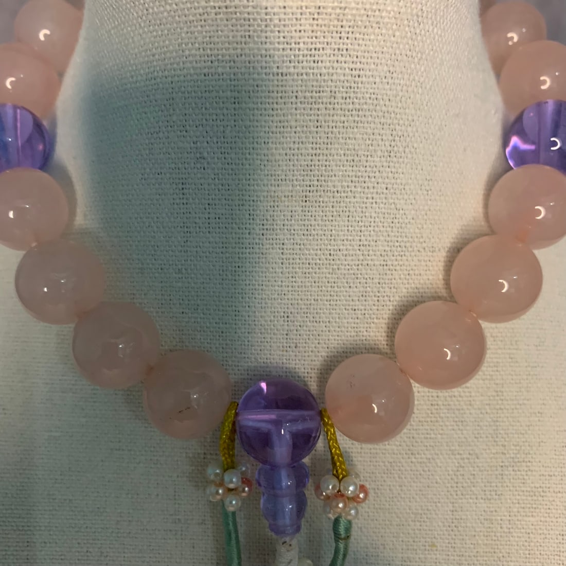 A FINE PINK CRYSTAL MADE BRACELETS - 4