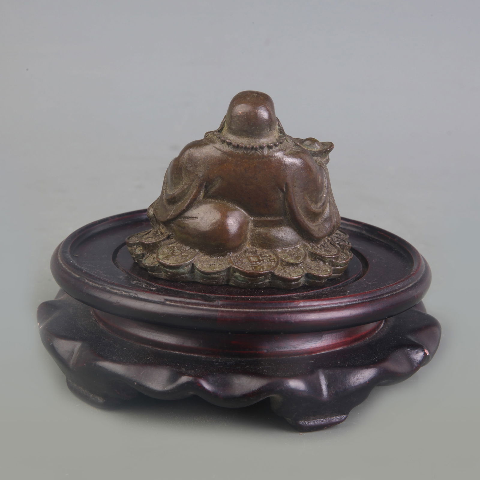 A SMALL MAITREYA BUDDHA STATUE - 4