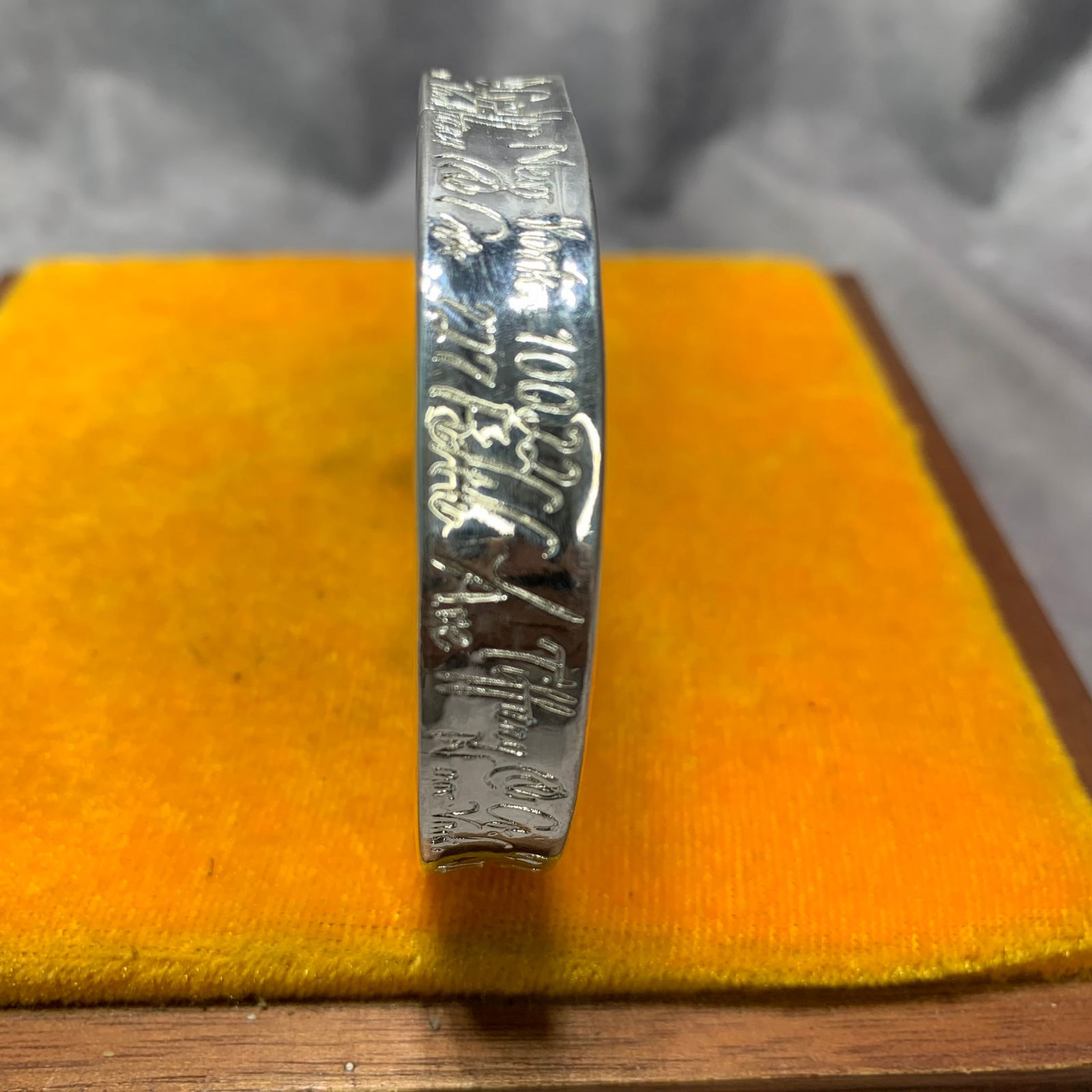 REPUBLIC PERIOD SILVER PLATED BANGLES - 3