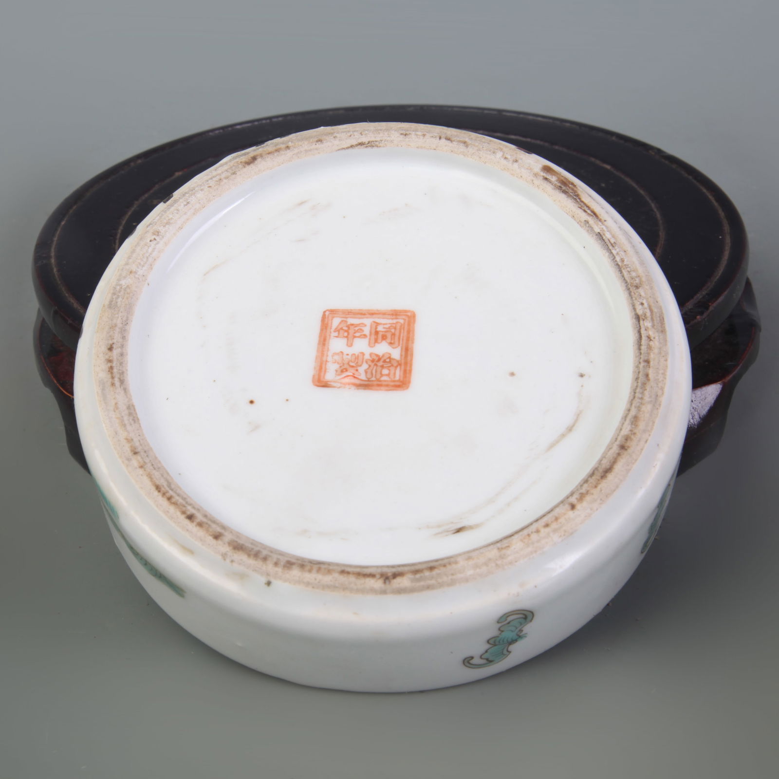 FAMILLE ROSE FIGURAL PATTERN MULTI TIERED FRUIT BOX - 5