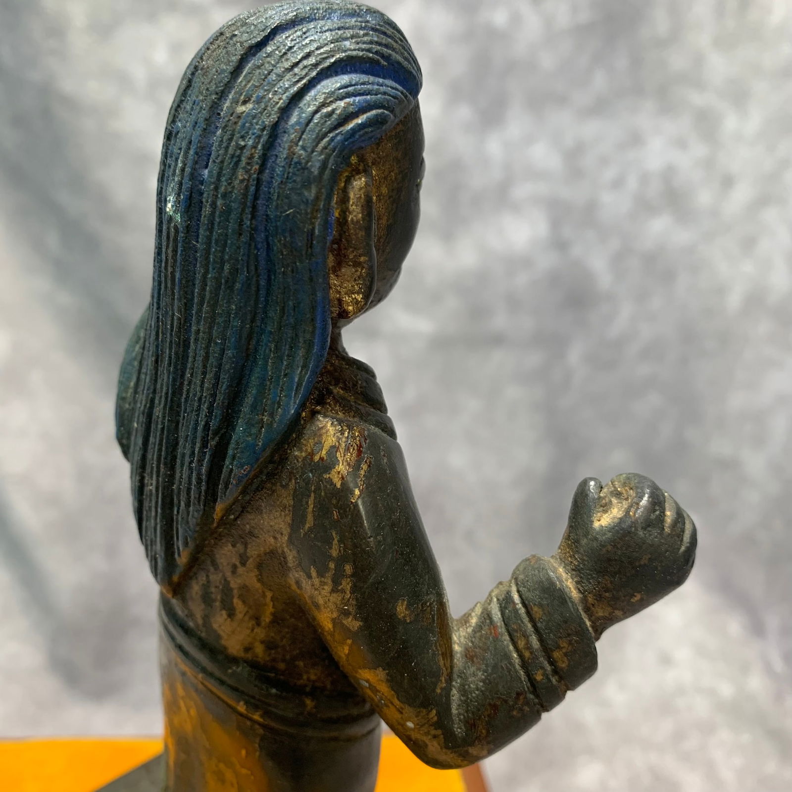 GILT BRONZE TIBETAN BUDDHIST STATUE - 4