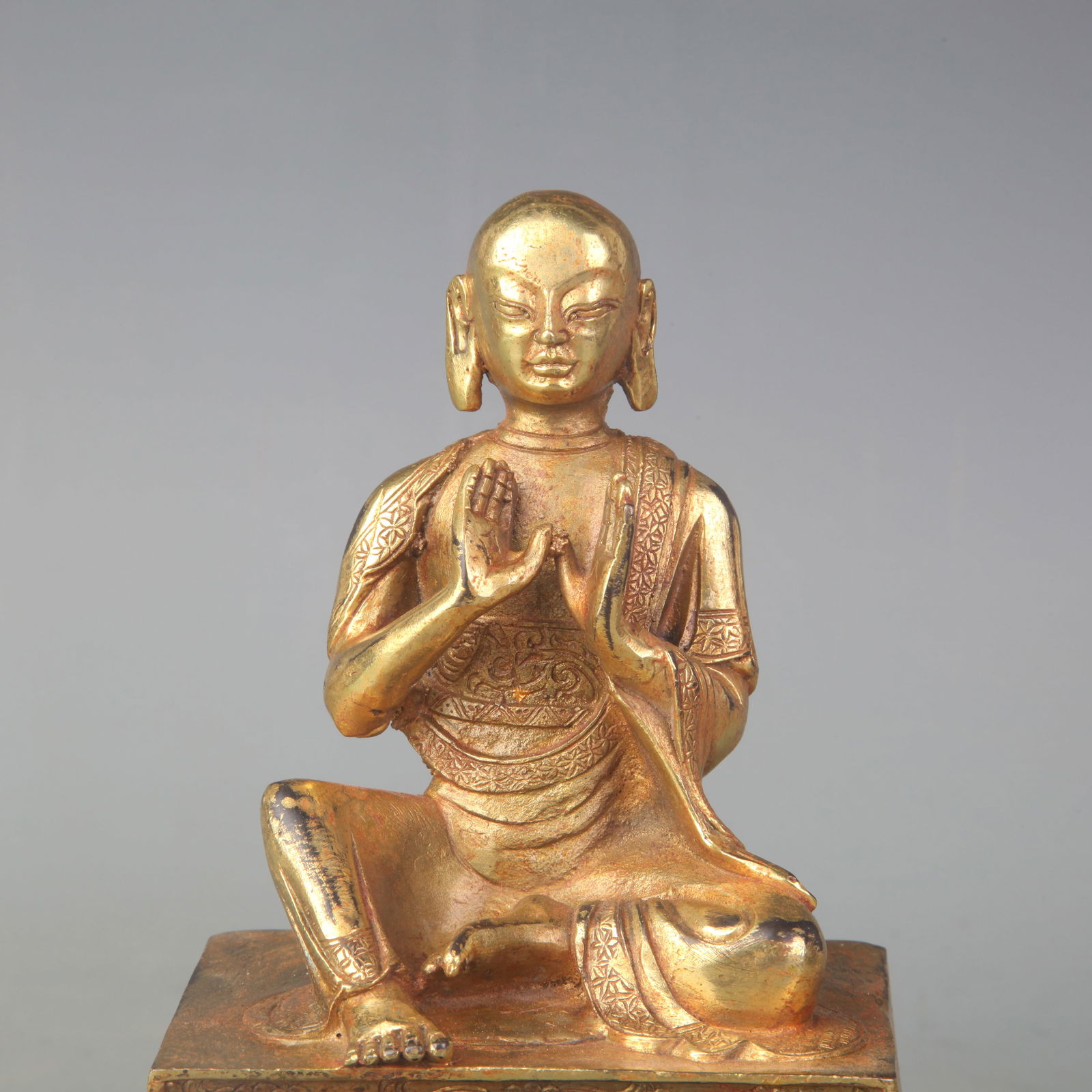 SQUARE SEATED BUDDHA STATUE - 2