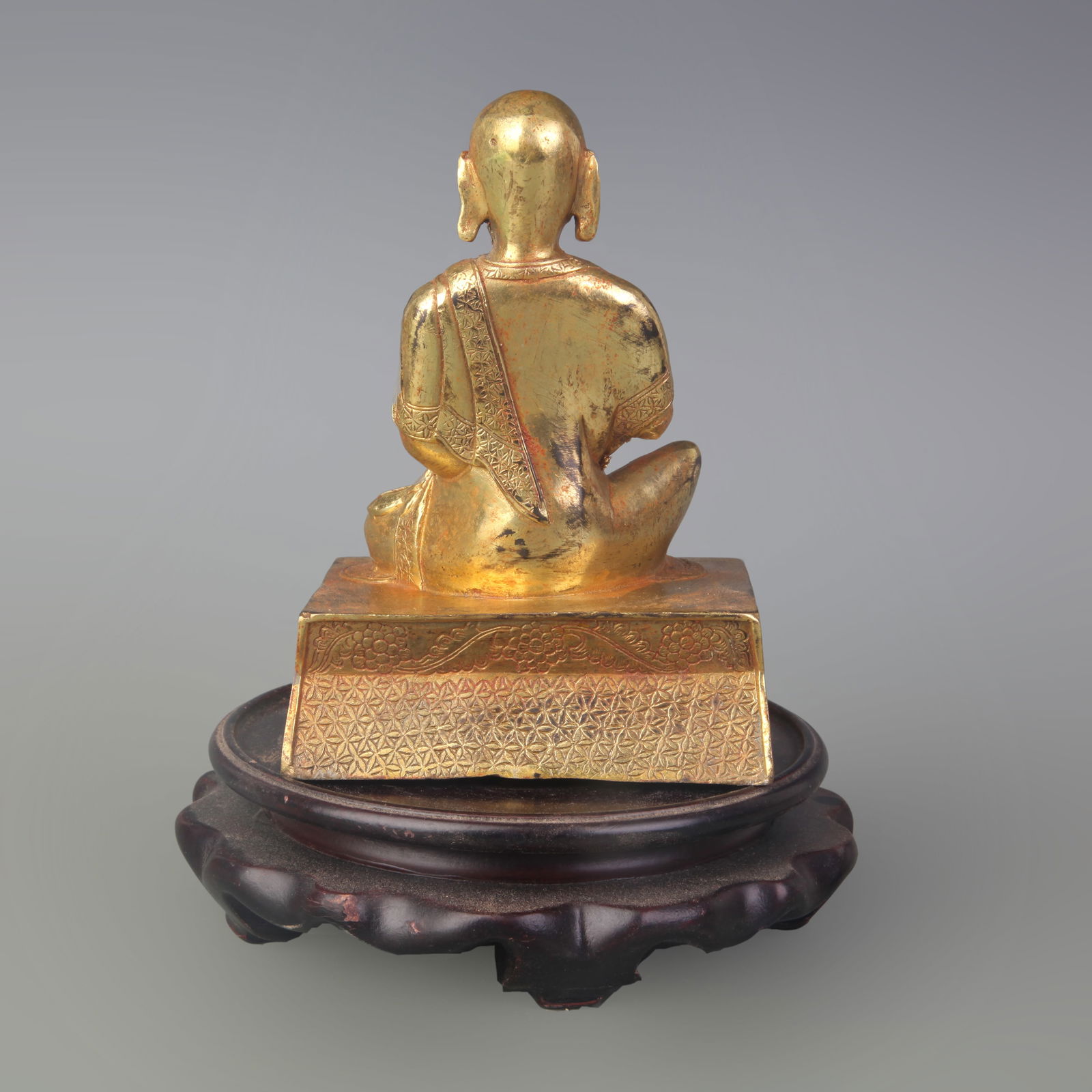 SQUARE SEATED BUDDHA STATUE - 4