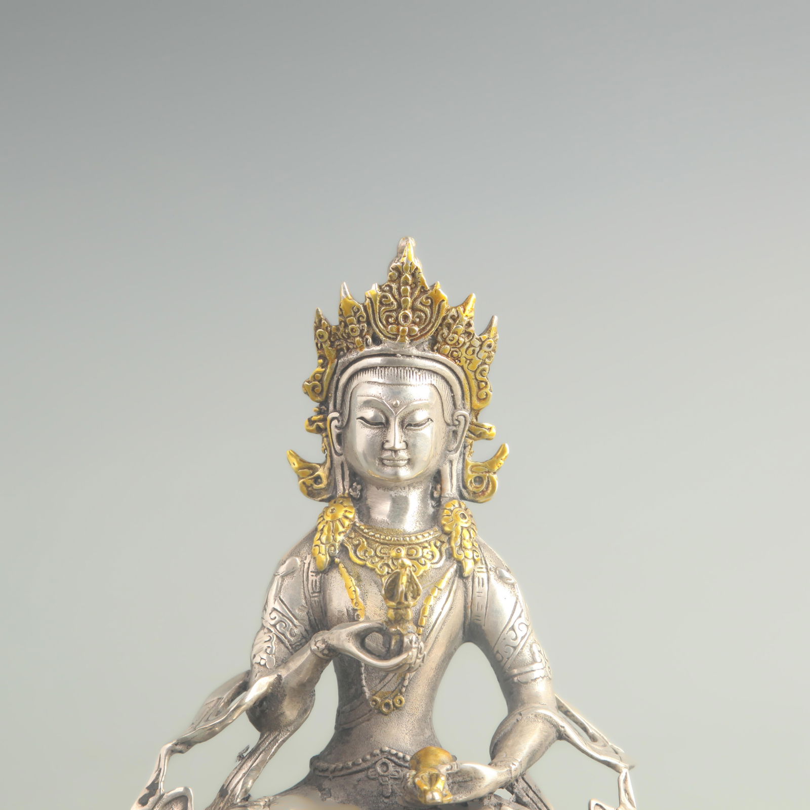 A FINE BRONZE VAJRASATTVA STATUE - 2