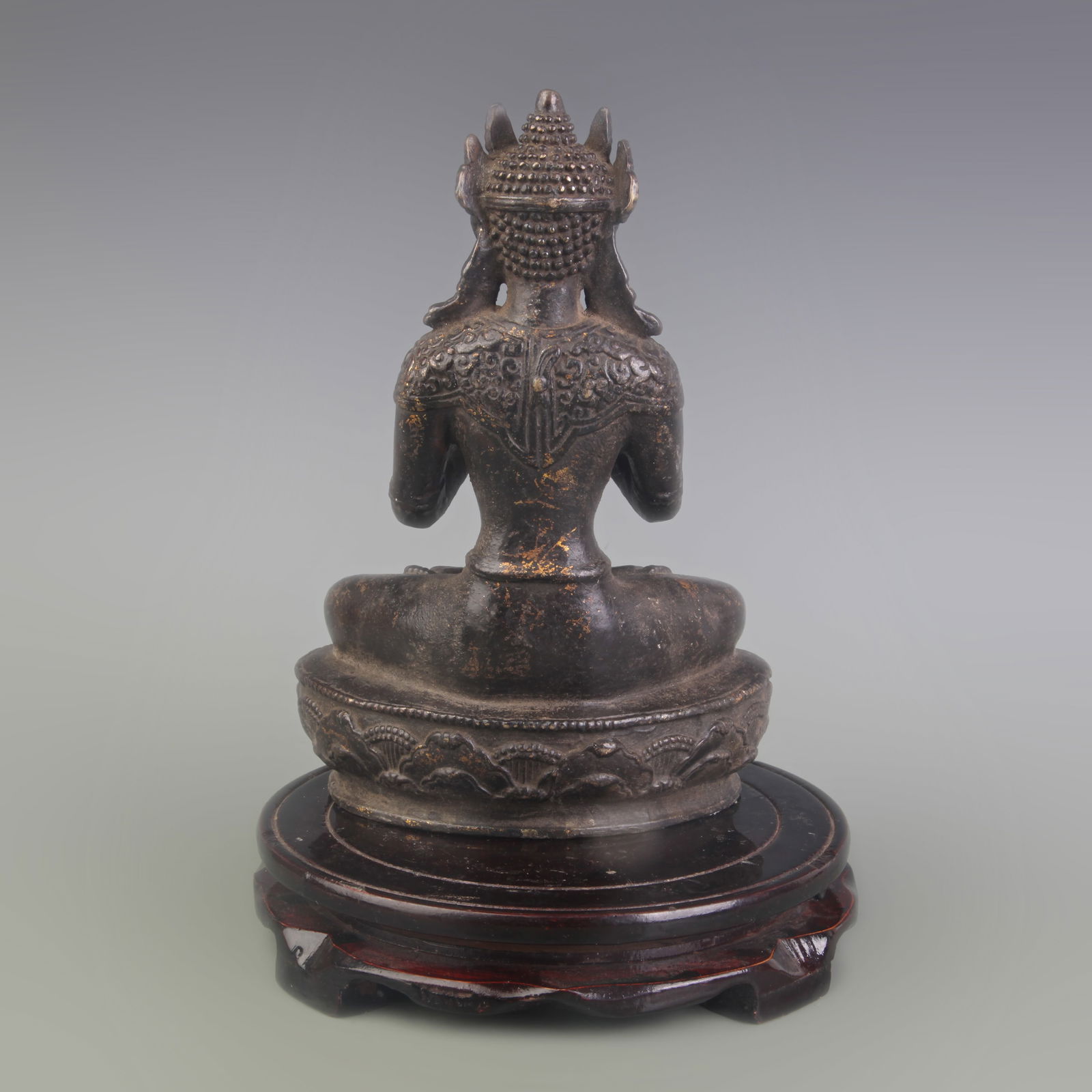 A FINE BRONZE BUDDHA FIGURE - 4