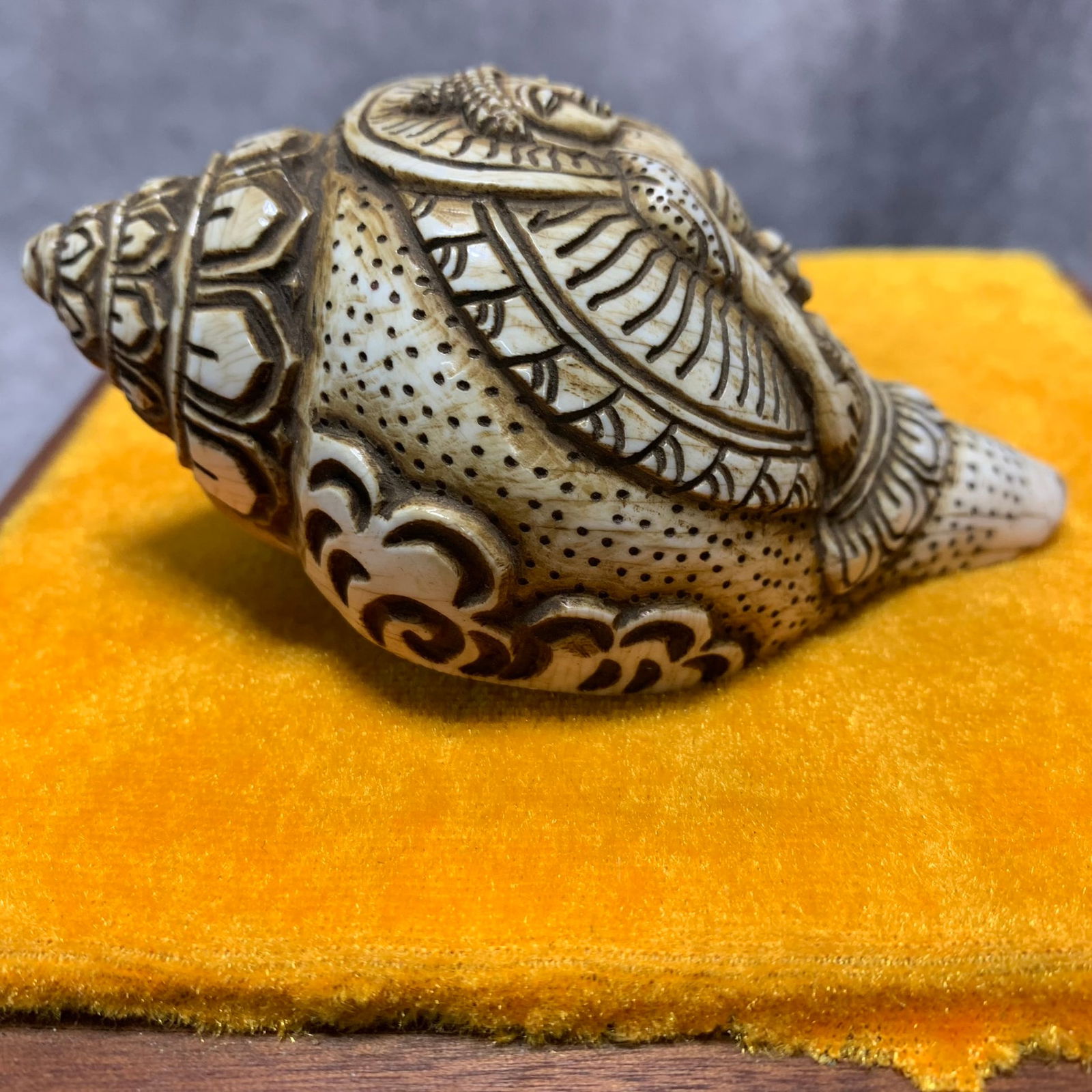 TIBETAN BUDDHIST RITUAL CONCH - 2