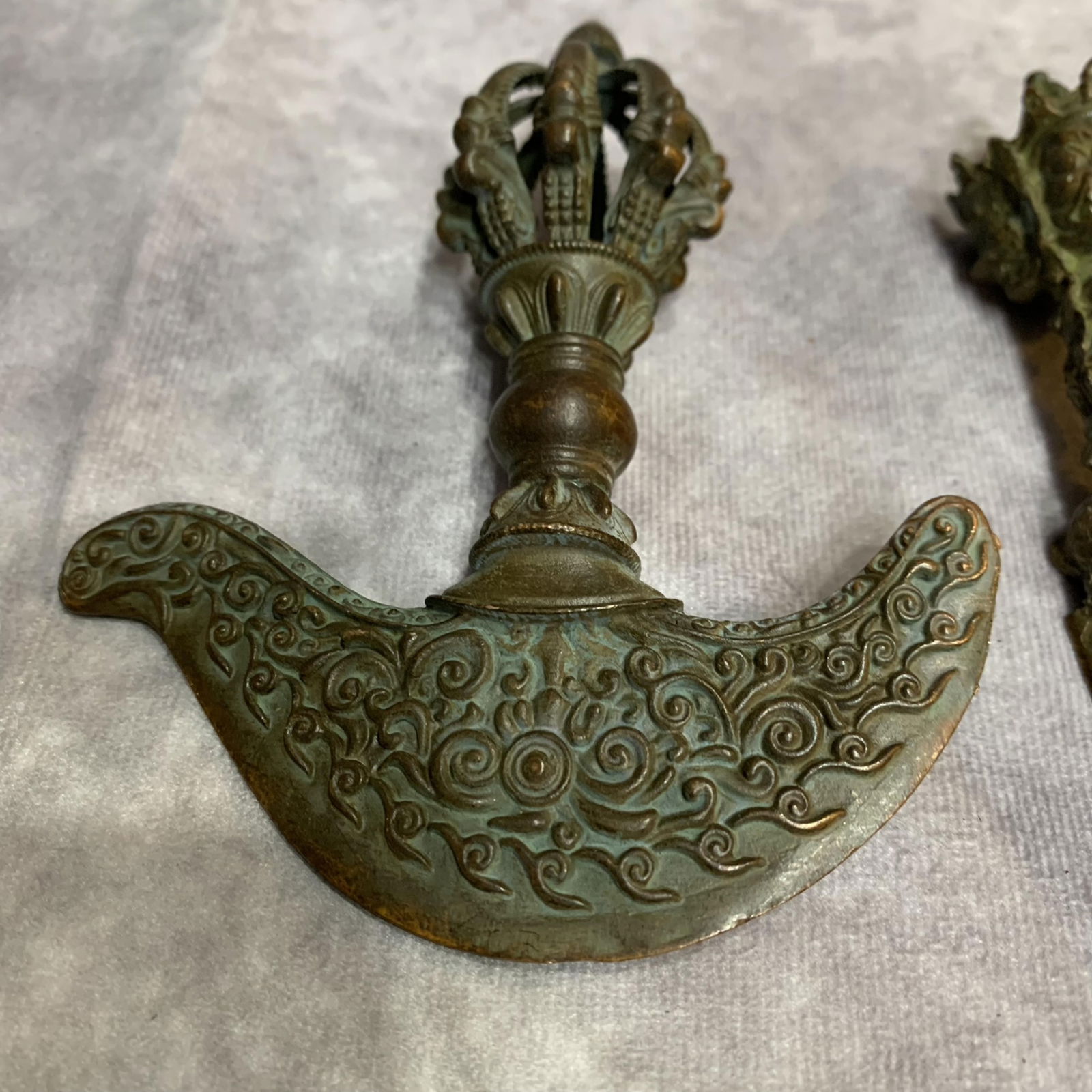 TWO TIBETAN BUDDHIST RITUAL INSTRUMENTS - 2